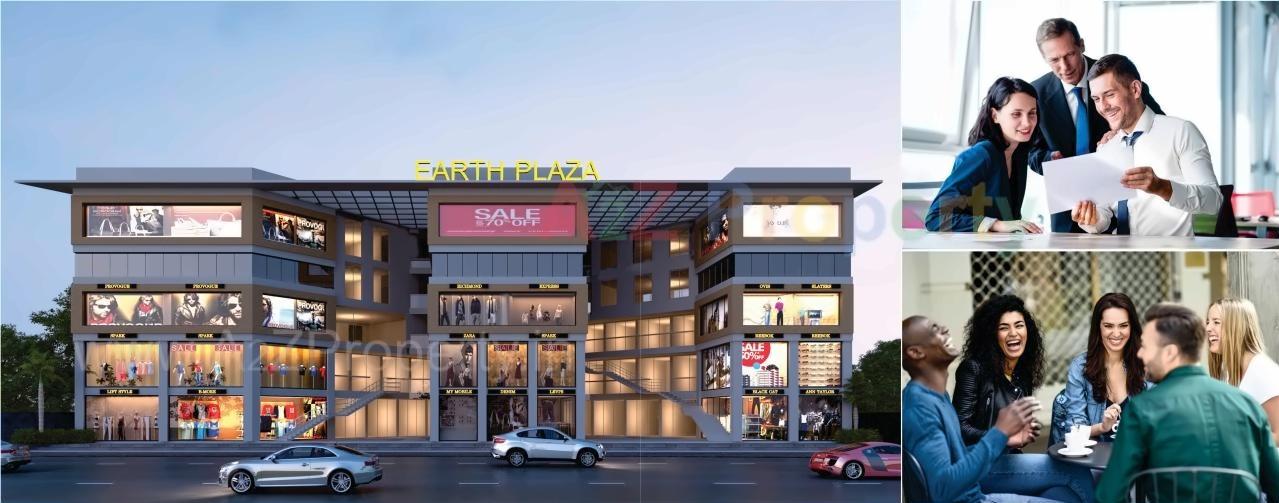 3D Elevation of real estate project Earth Plaza located at Variav, Surat, Gujarat