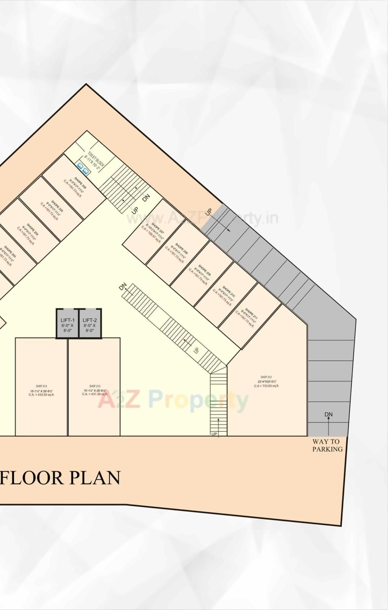Layout of real estate project Earth Plaza located at Variav, Surat, Gujarat