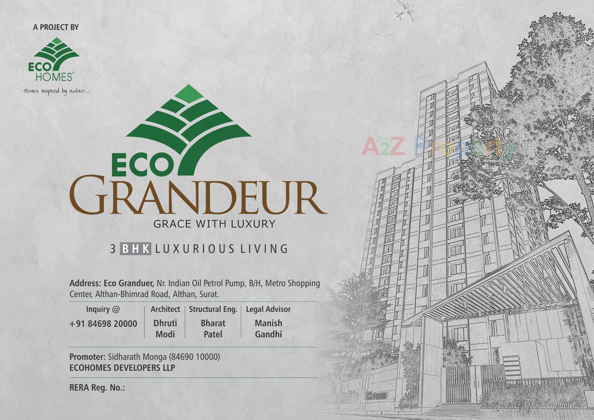  of real estate project Eco Grandeur located at Althan, Surat, Gujarat