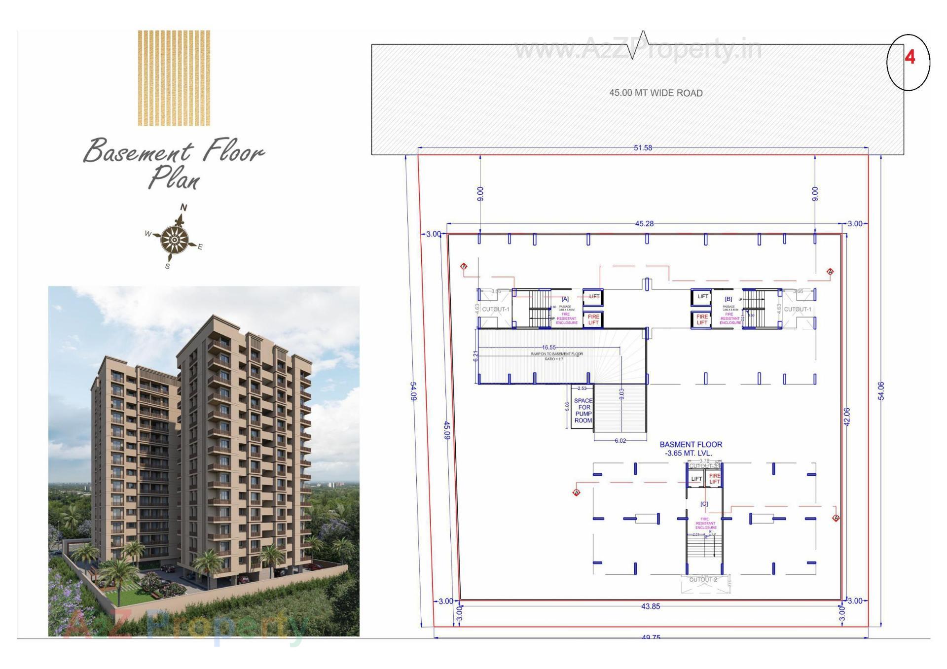 Layout of real estate project Eden Arcon located at Sarthana, Surat, Gujarat