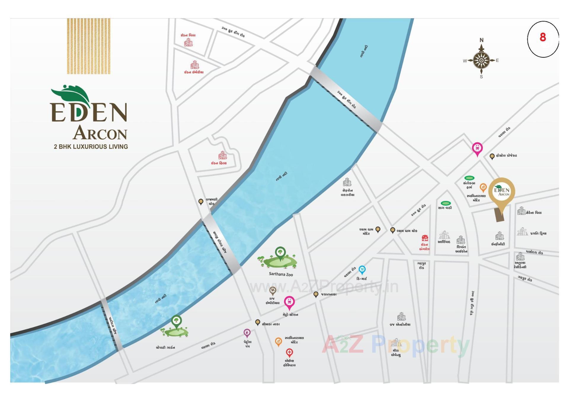  of real estate project Eden Arcon located at Sarthana, Surat, Gujarat