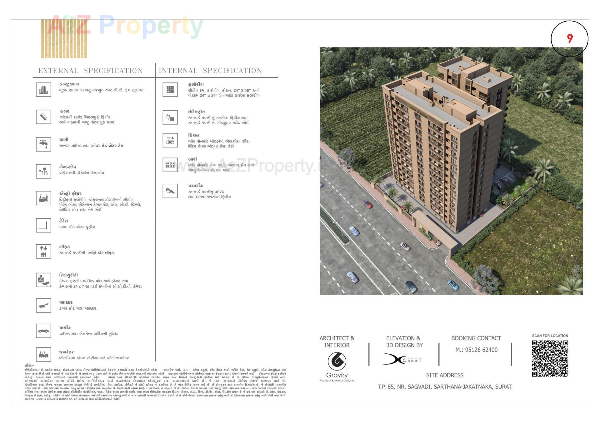  of real estate project Eden Arcon located at Sarthana, Surat, Gujarat