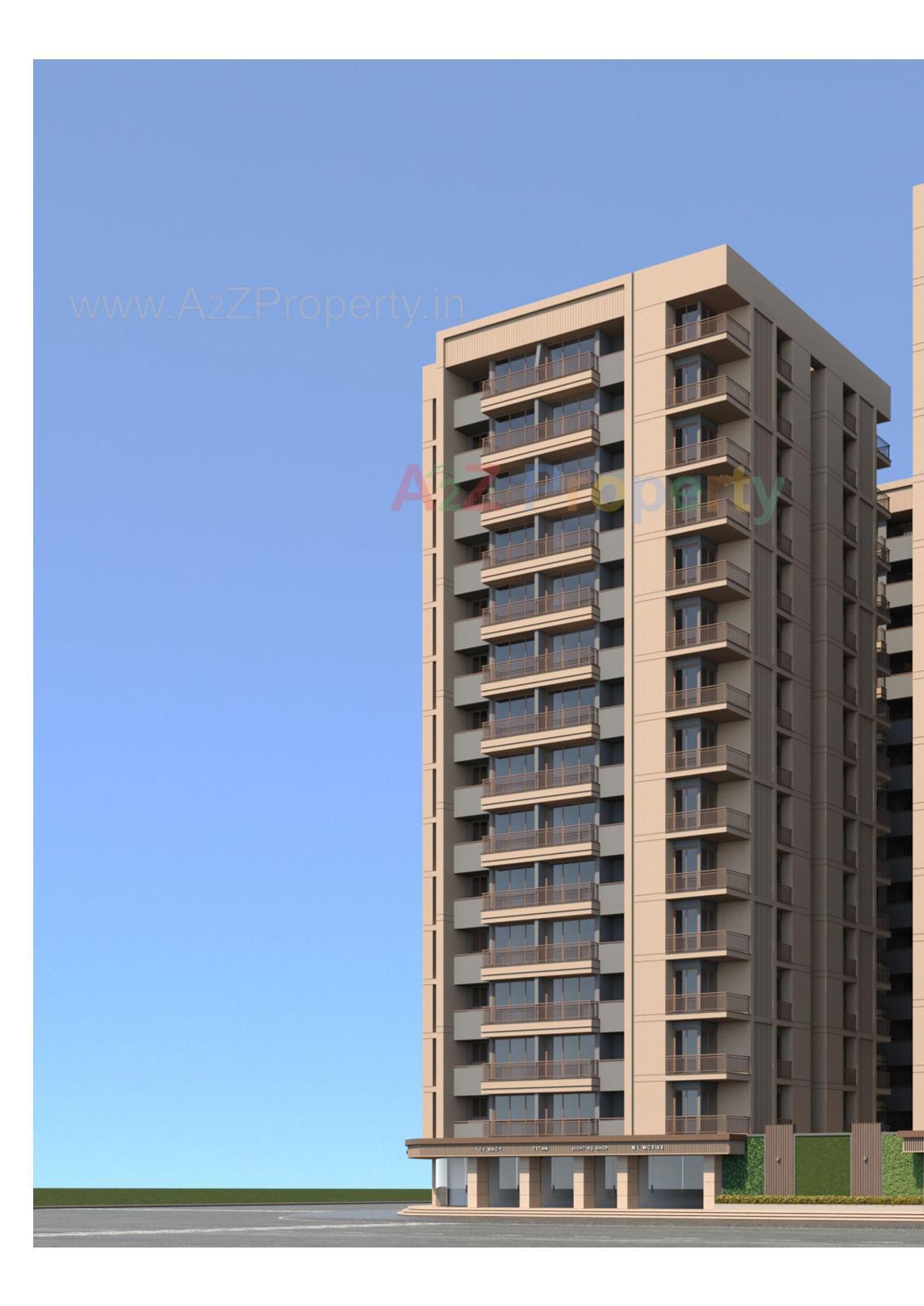 3D Elevation of real estate project Eden Atmos located at Sarthana, Surat, Gujarat