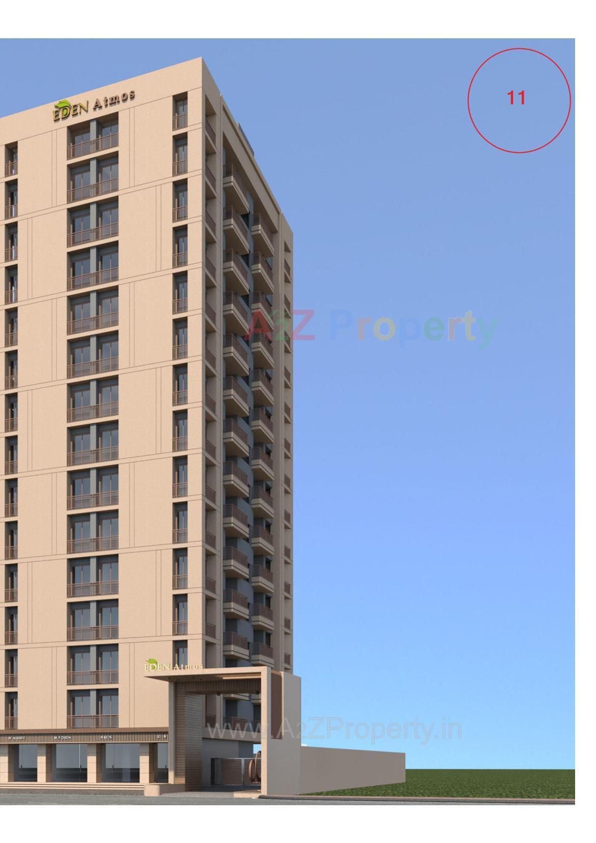 3D Elevation of real estate project Eden Atmos located at Sarthana, Surat, Gujarat