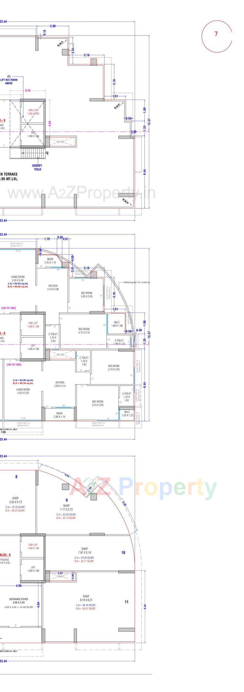 Layout of real estate project Eden Atmos located at Sarthana, Surat, Gujarat