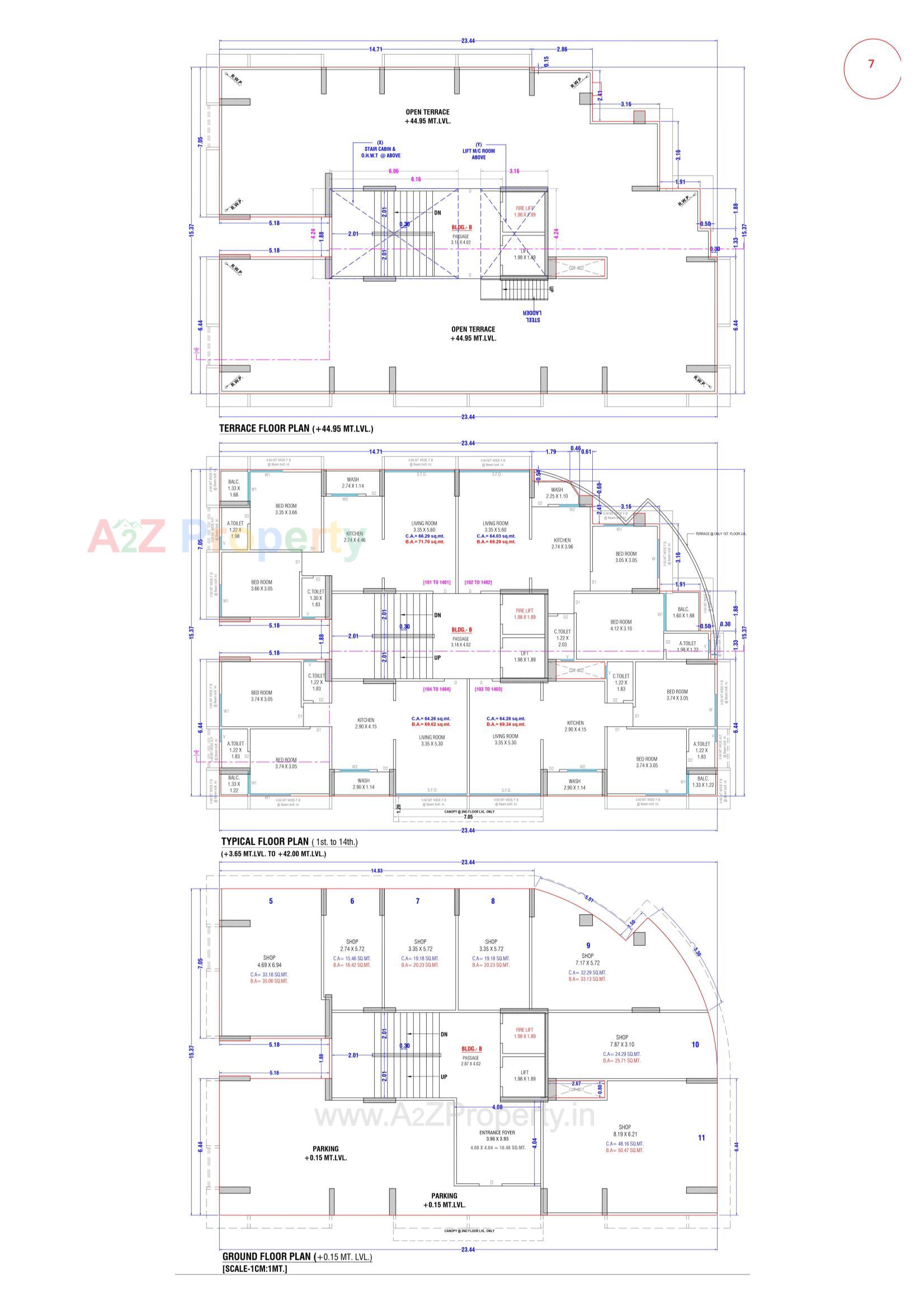 Layout of real estate project Eden Atmos located at Sarthana, Surat, Gujarat