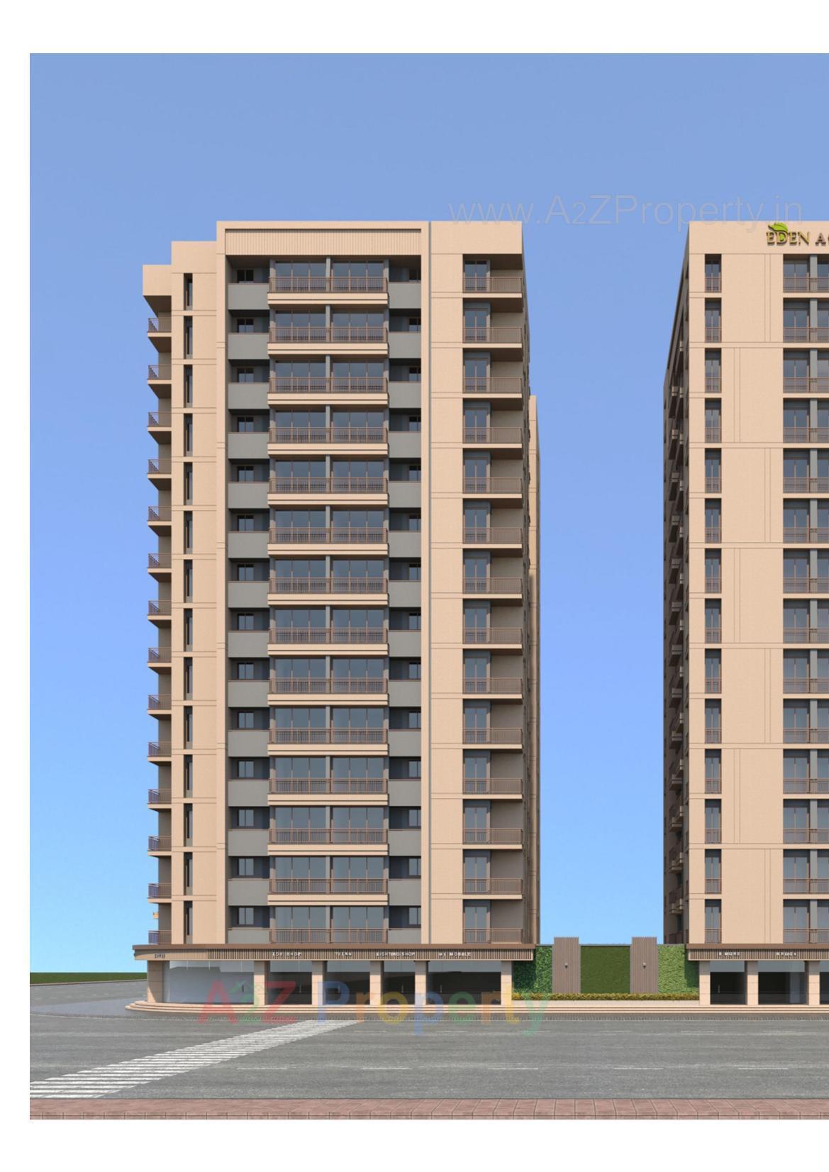 3D Elevation of real estate project Eden Atmos located at Sarthana, Surat, Gujarat