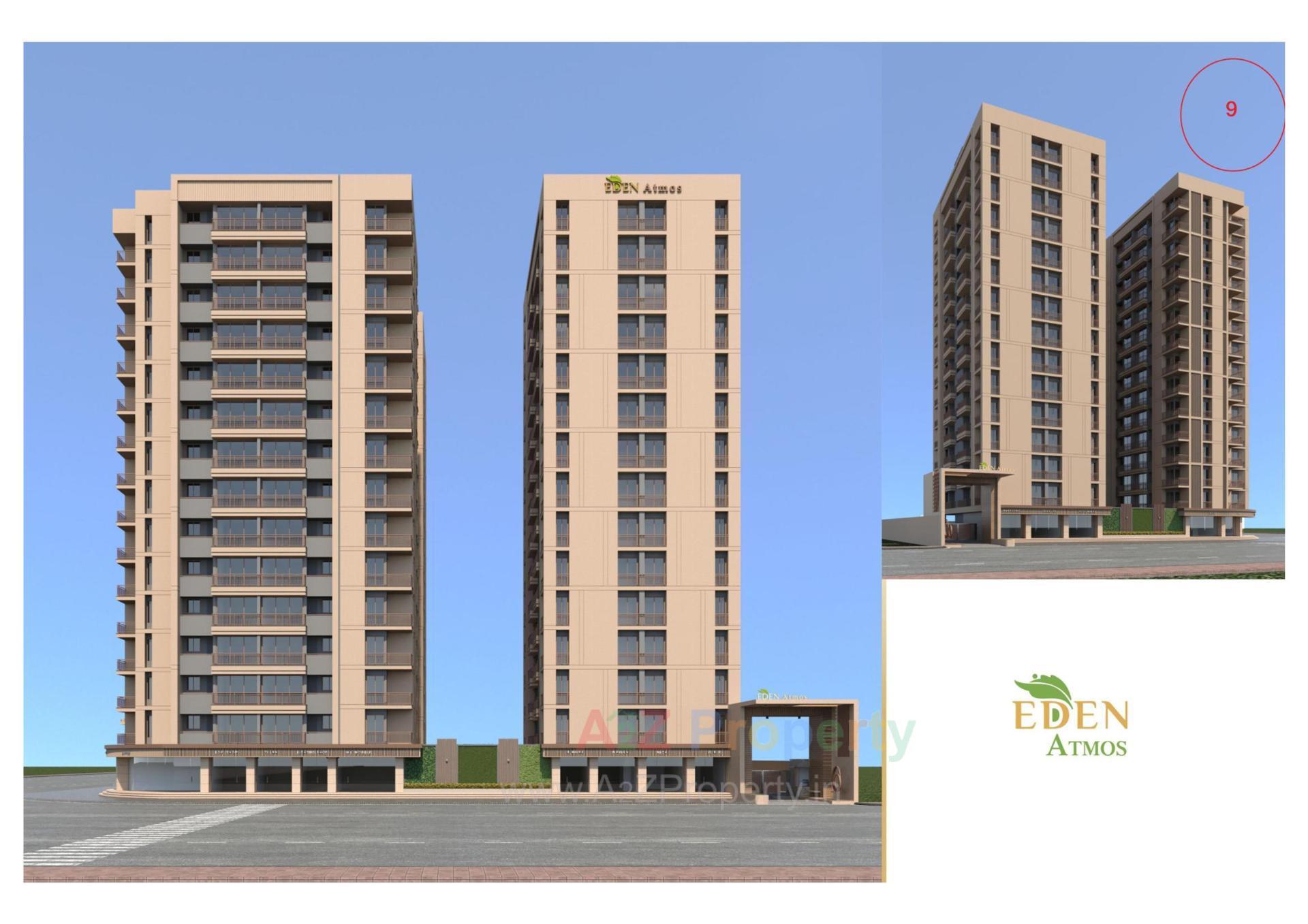 3D Elevation of real estate project Eden Atmos located at Sarthana, Surat, Gujarat