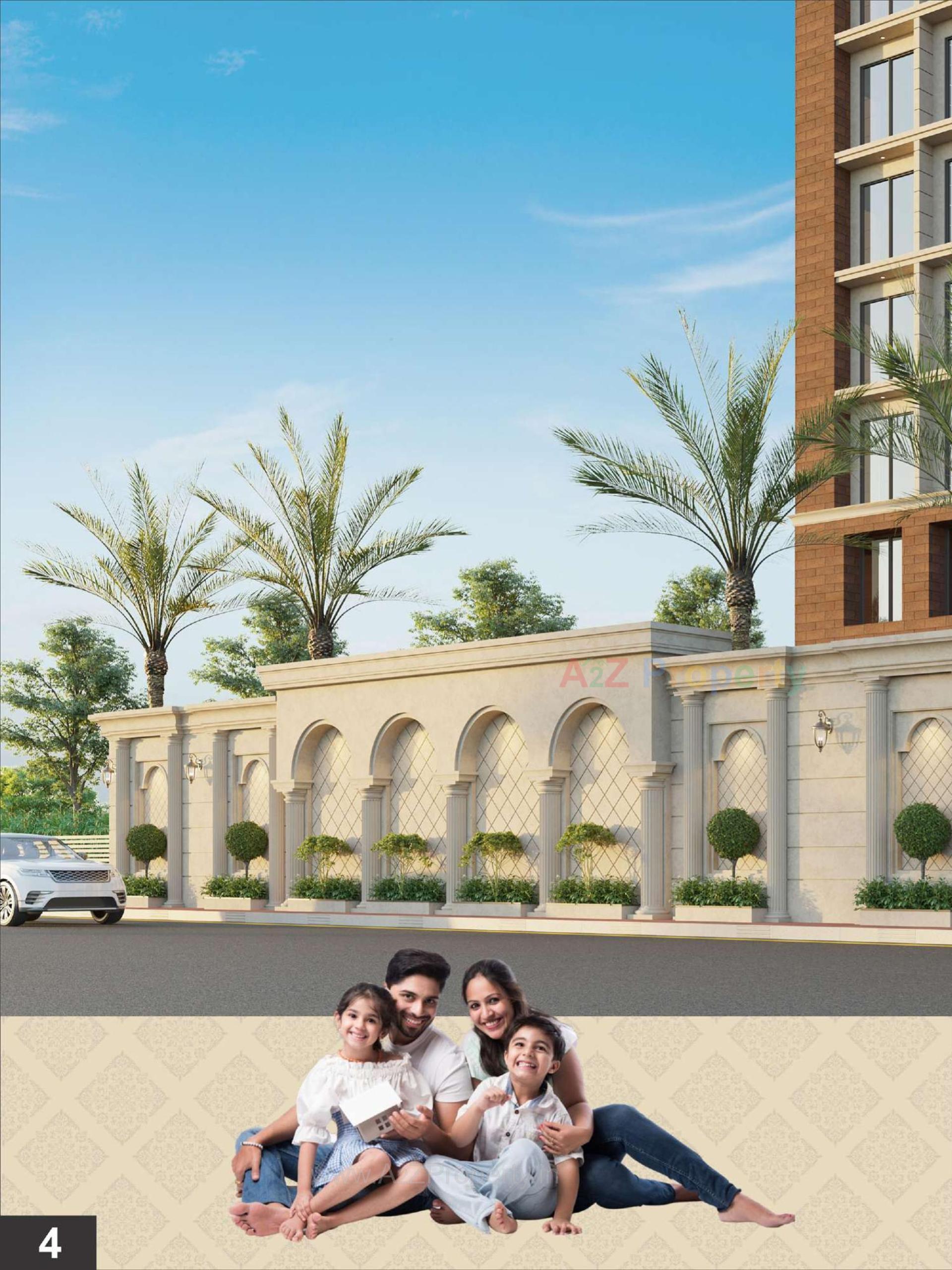 3D Elevation of real estate project Eden Imperia located at Neral, Surat, Gujarat