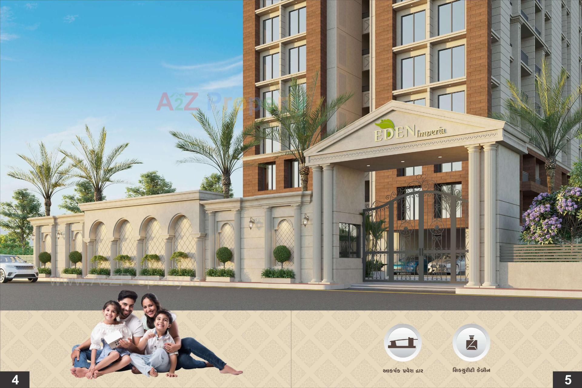 3D Elevation of real estate project Eden Imperia located at Neral, Surat, Gujarat