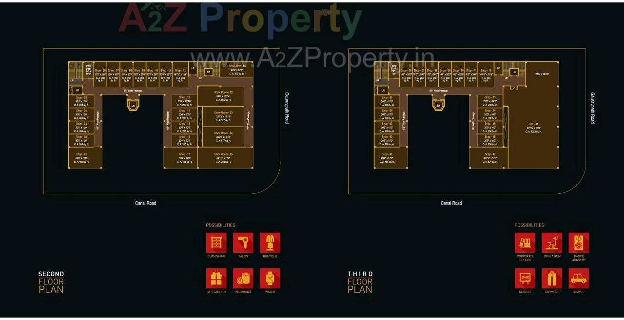 Layout of real estate project Eden Square located at Surat, Surat, Gujarat