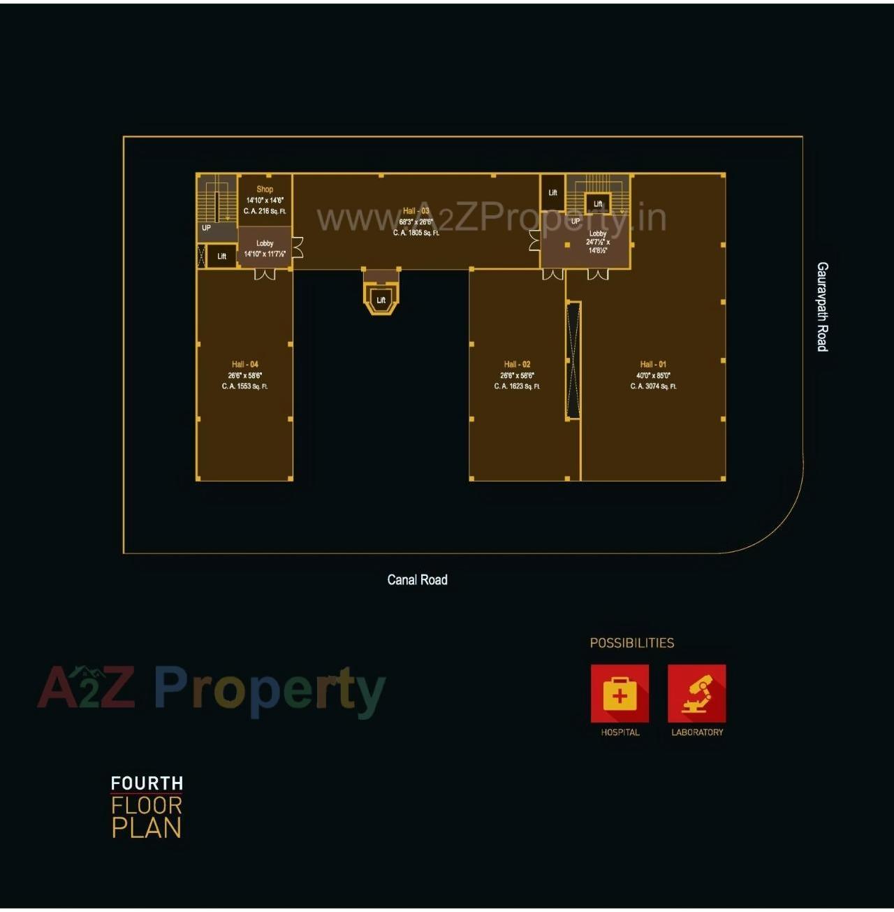 Layout of real estate project Eden Square located at Surat, Surat, Gujarat