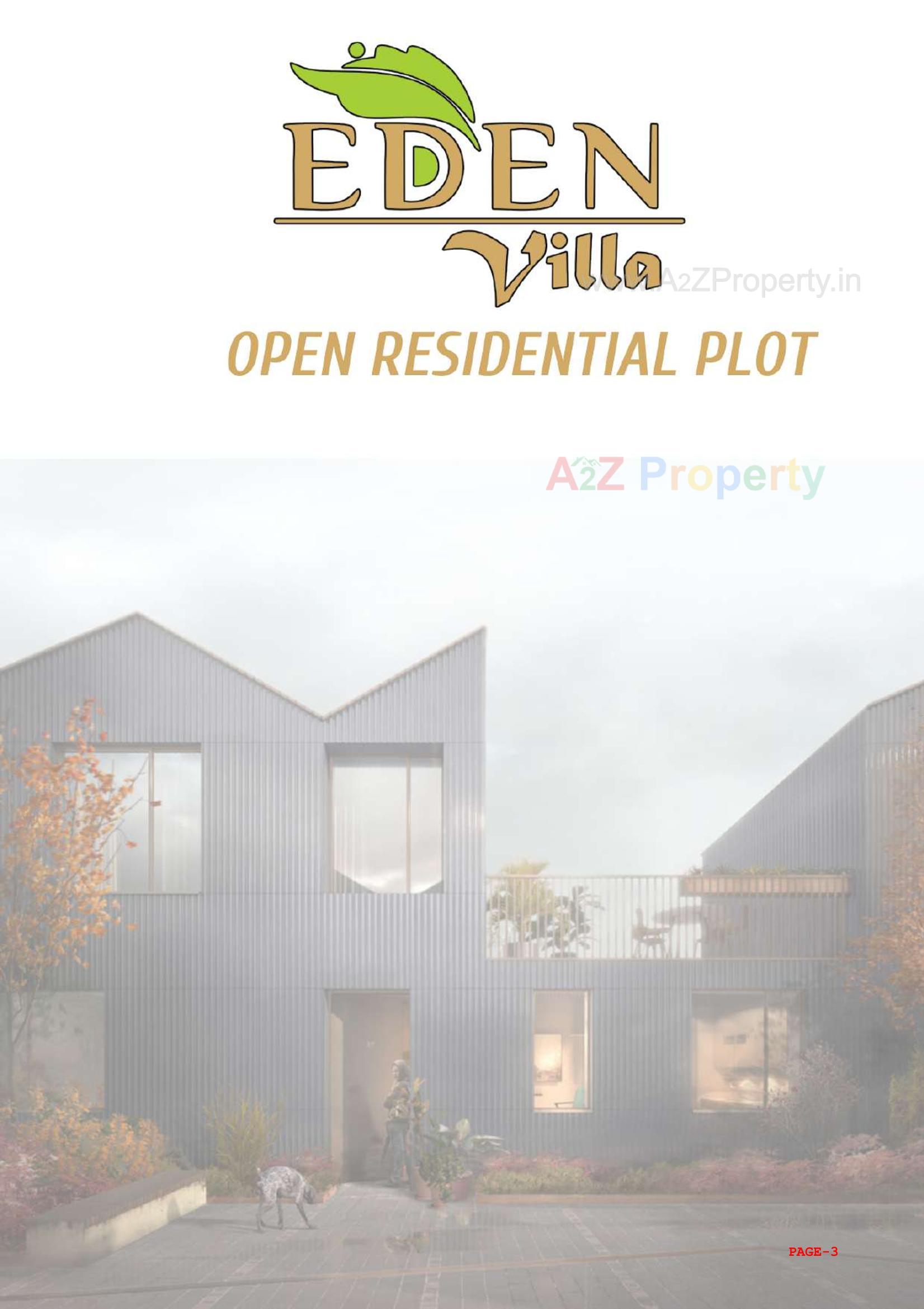 3D Elevation of real estate project Eden Villa located at Mota, Surat, Gujarat