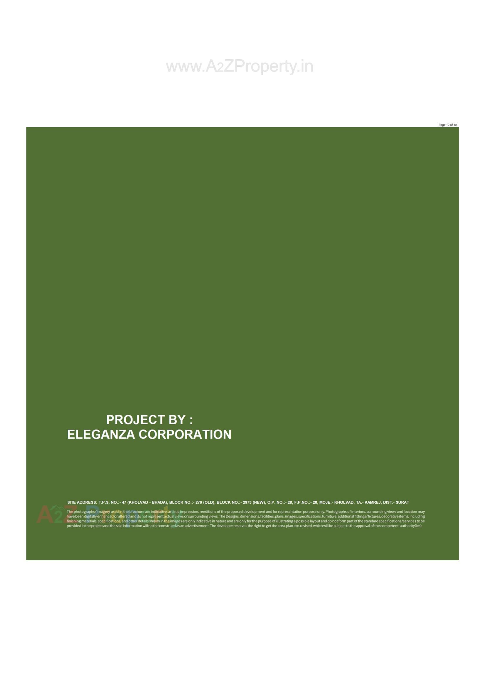  of real estate project Eleganza Villa located at Kholvad, Surat, Gujarat