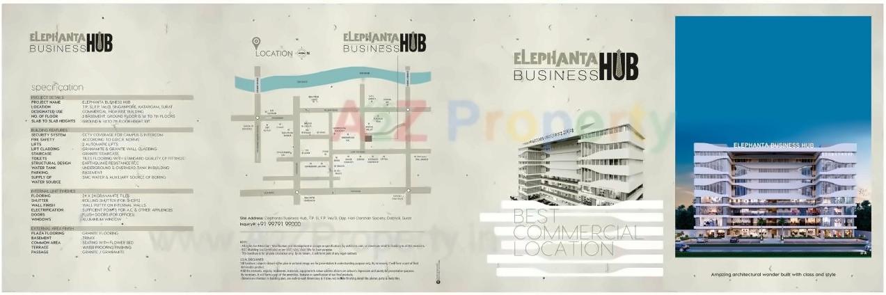  of real estate project Elephanta Business Hub located at Dabholi, Surat, Gujarat