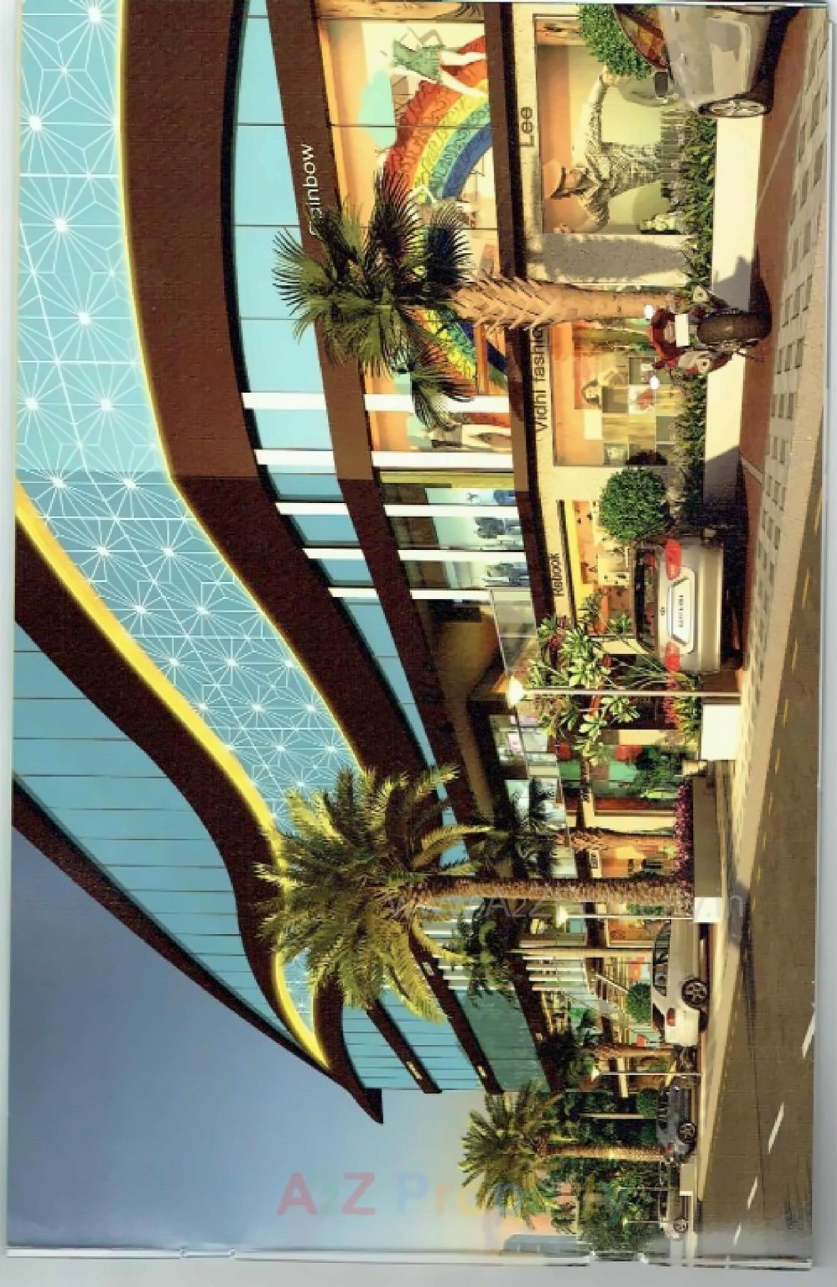 3D Elevation of real estate project Elita Square located at Kosad, Surat, Gujarat