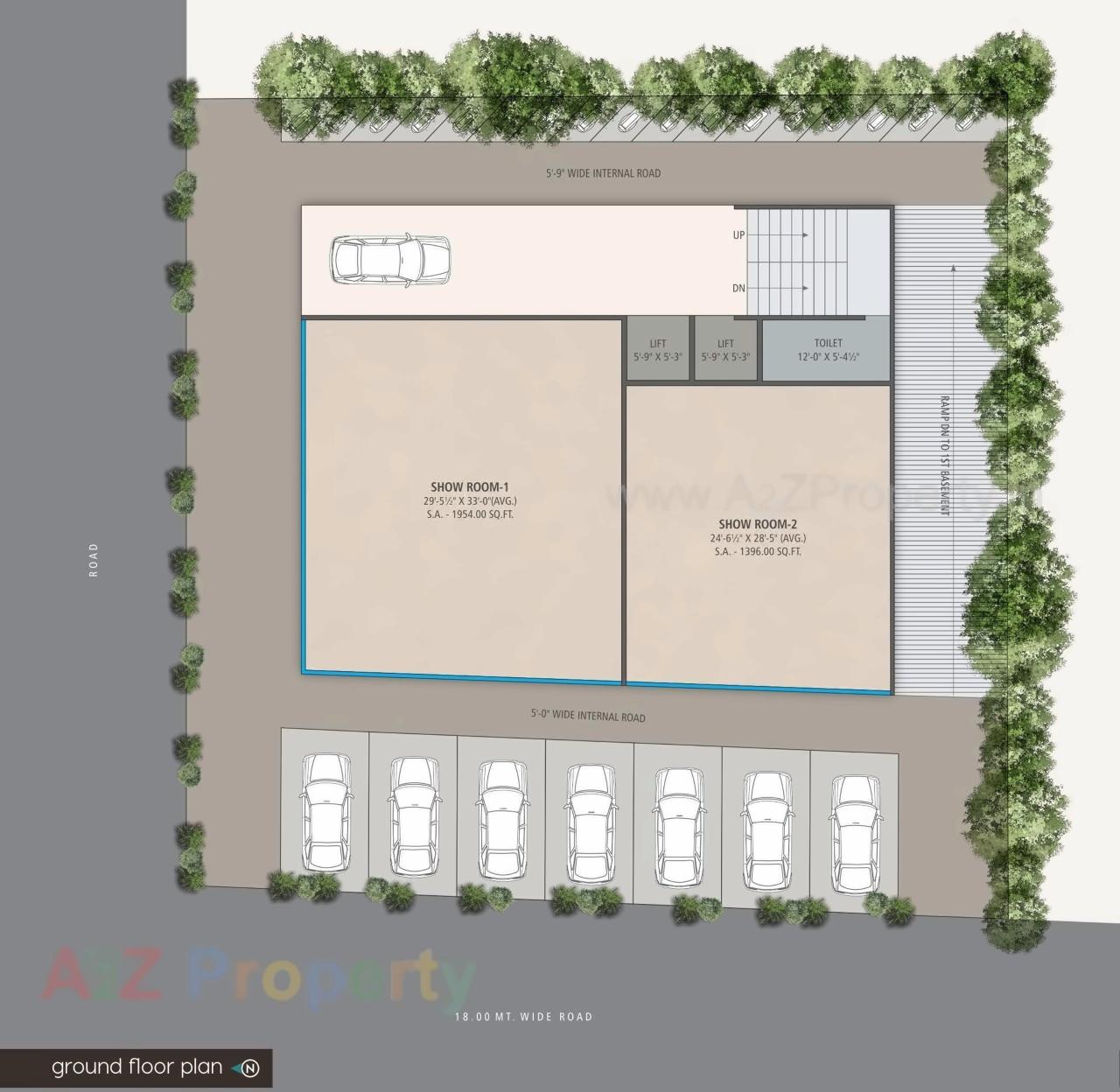 Layout of real estate project Elite located at Nanpura, Surat, Gujarat