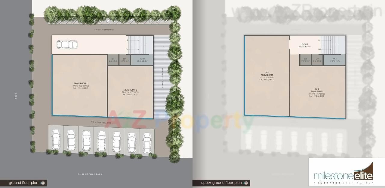 Layout of real estate project Elite located at Nanpura, Surat, Gujarat