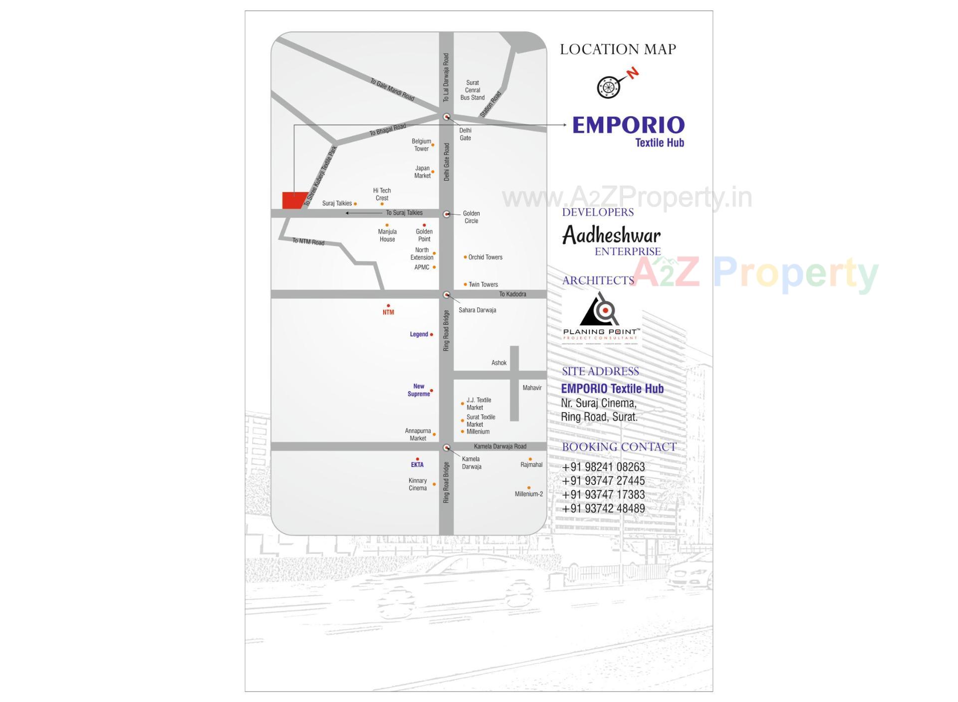  of real estate project Emporio Textile Hub located at Surat, Surat, Gujarat