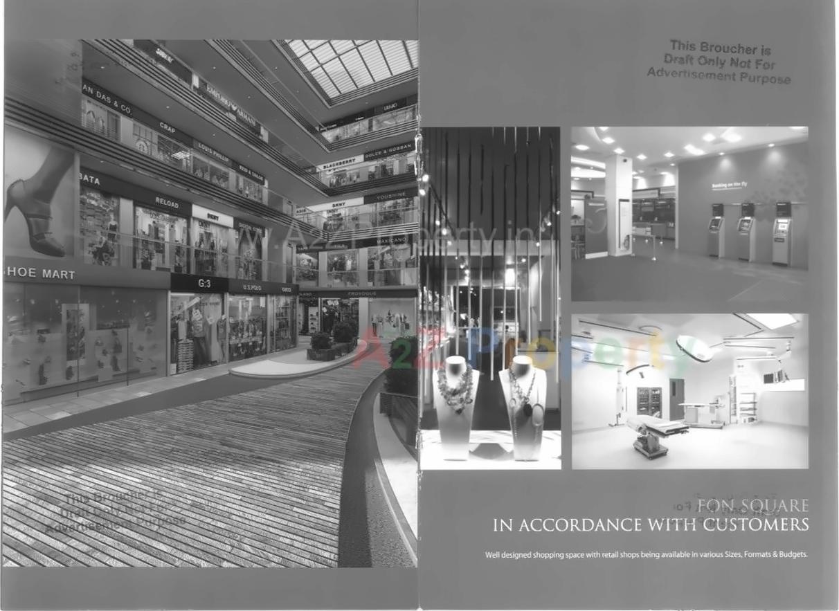 3D Elevation of real estate project Eon Square located at Adajan, Surat, Gujarat