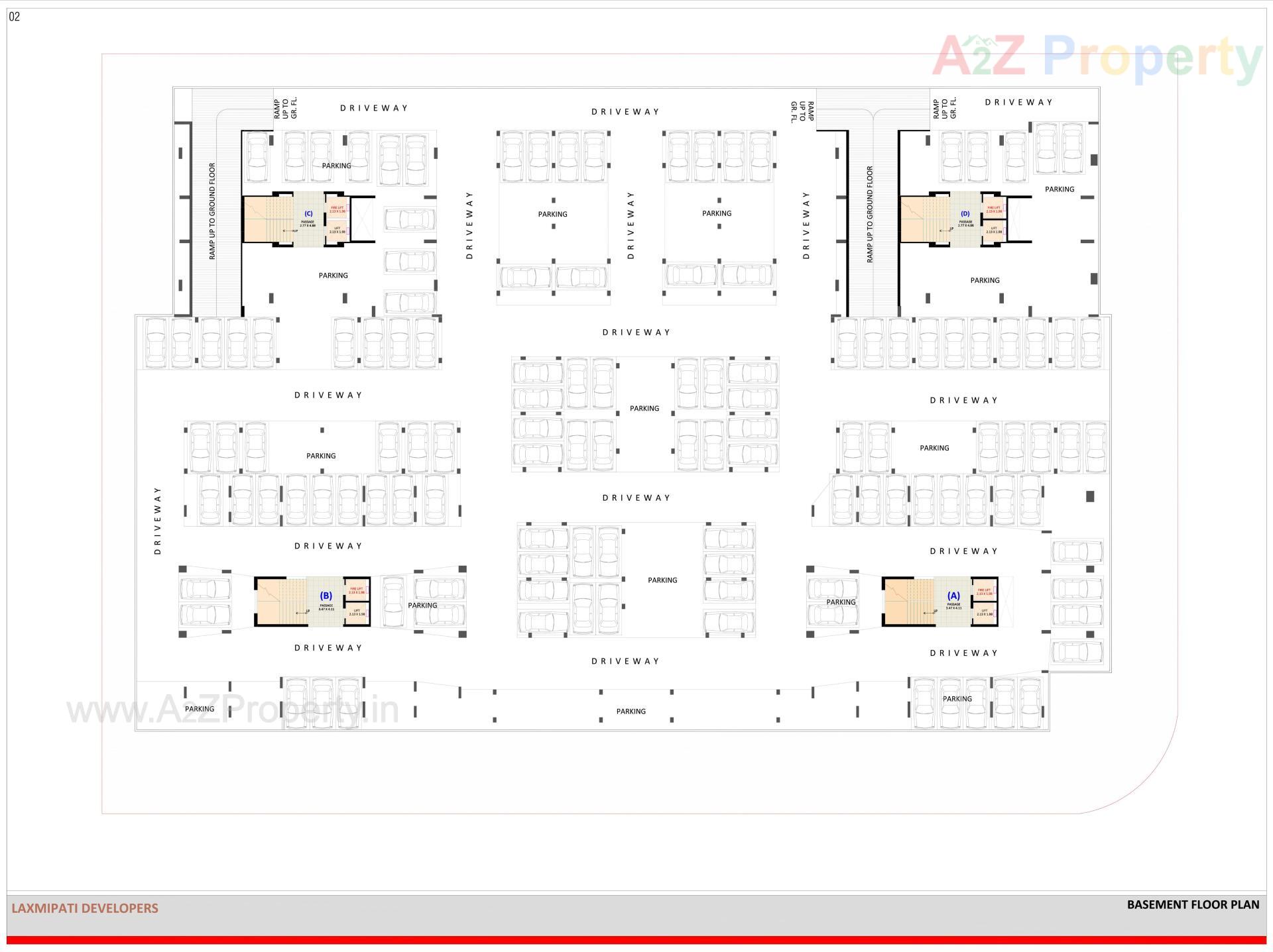 Layout of real estate project Euphoria located at Surat, Surat, Gujarat