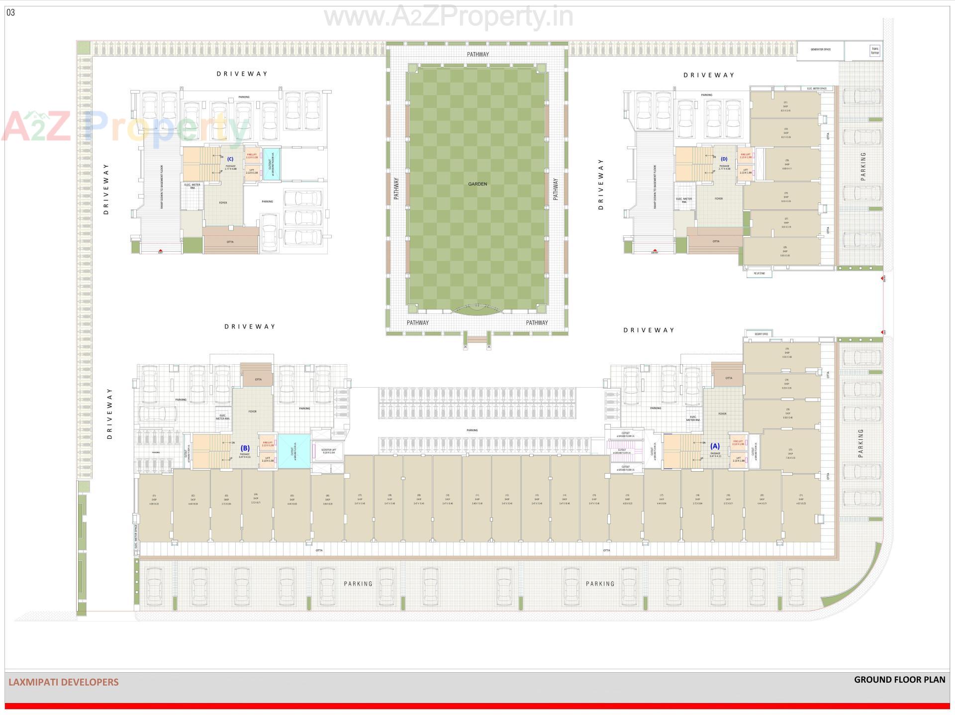 Layout of real estate project Euphoria located at Surat, Surat, Gujarat