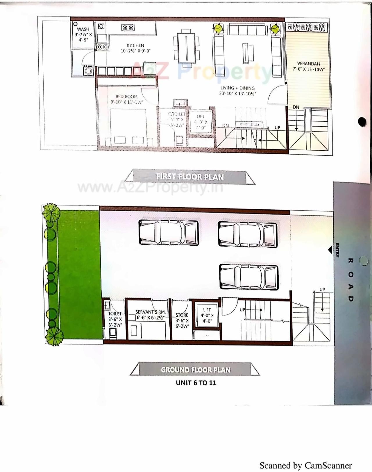 Layout of real estate project Evita Villas located at Adajan, Surat, Gujarat