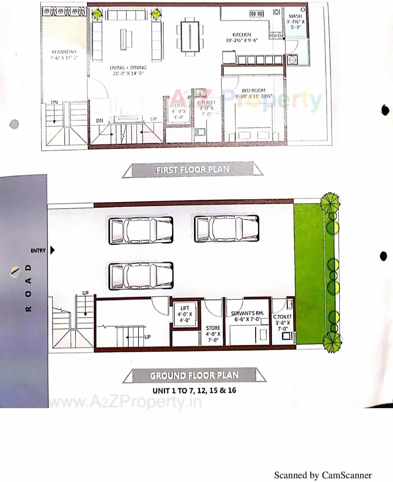 Layout of real estate project Evita Villas located at Adajan, Surat, Gujarat