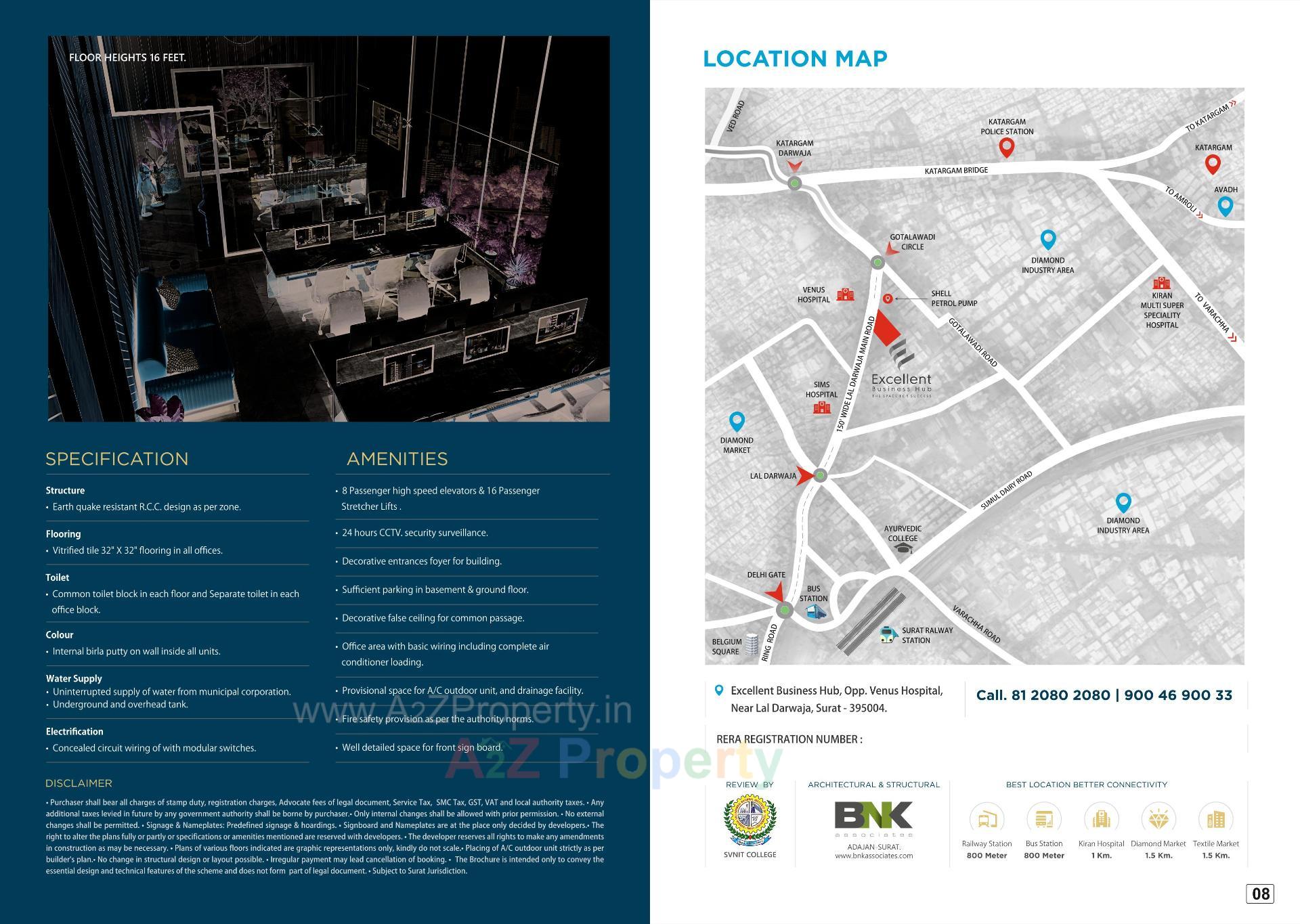  of real estate project Excellent Business Hub located at Lal-darwaja, Surat, Gujarat