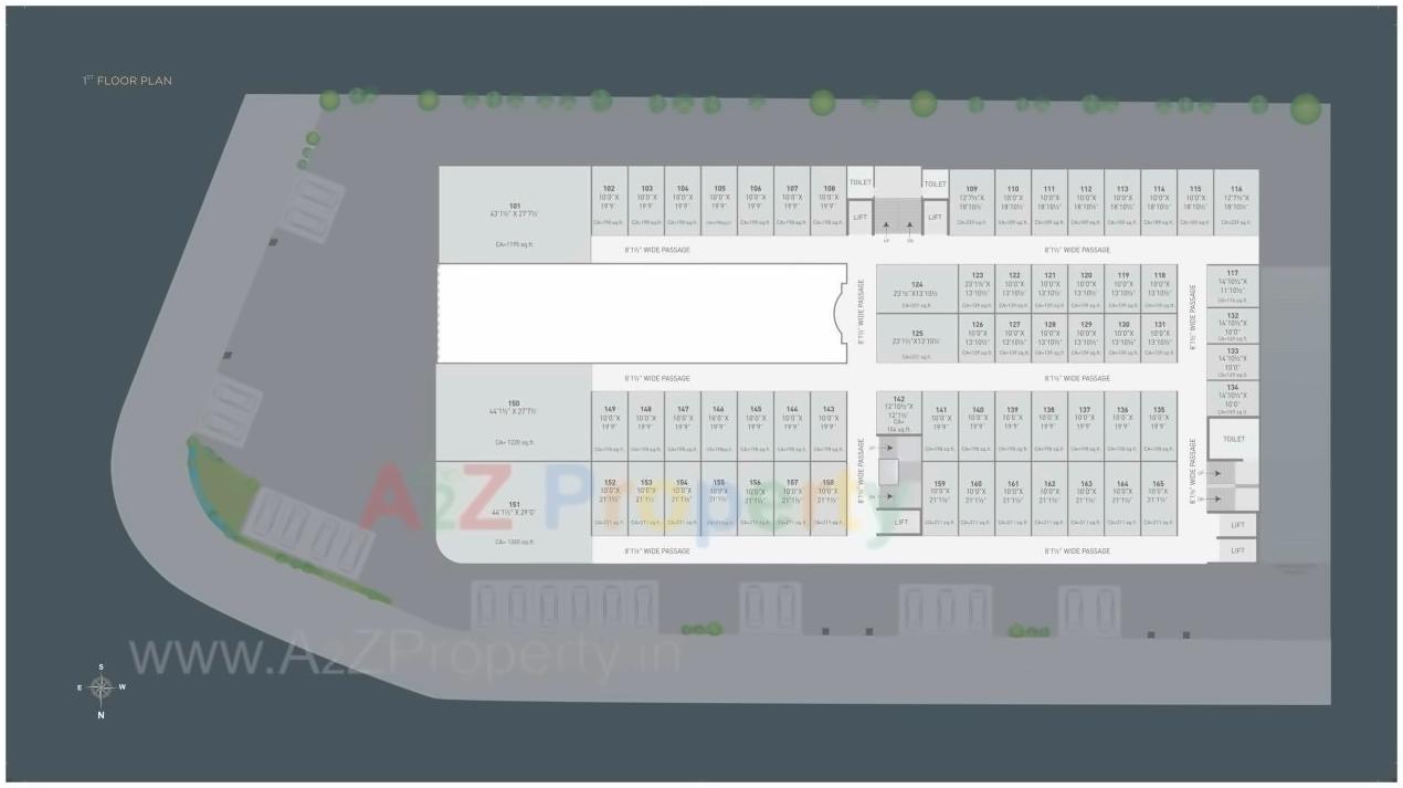 Layout of real estate project Exxoniic located at Surat, Surat, Gujarat
