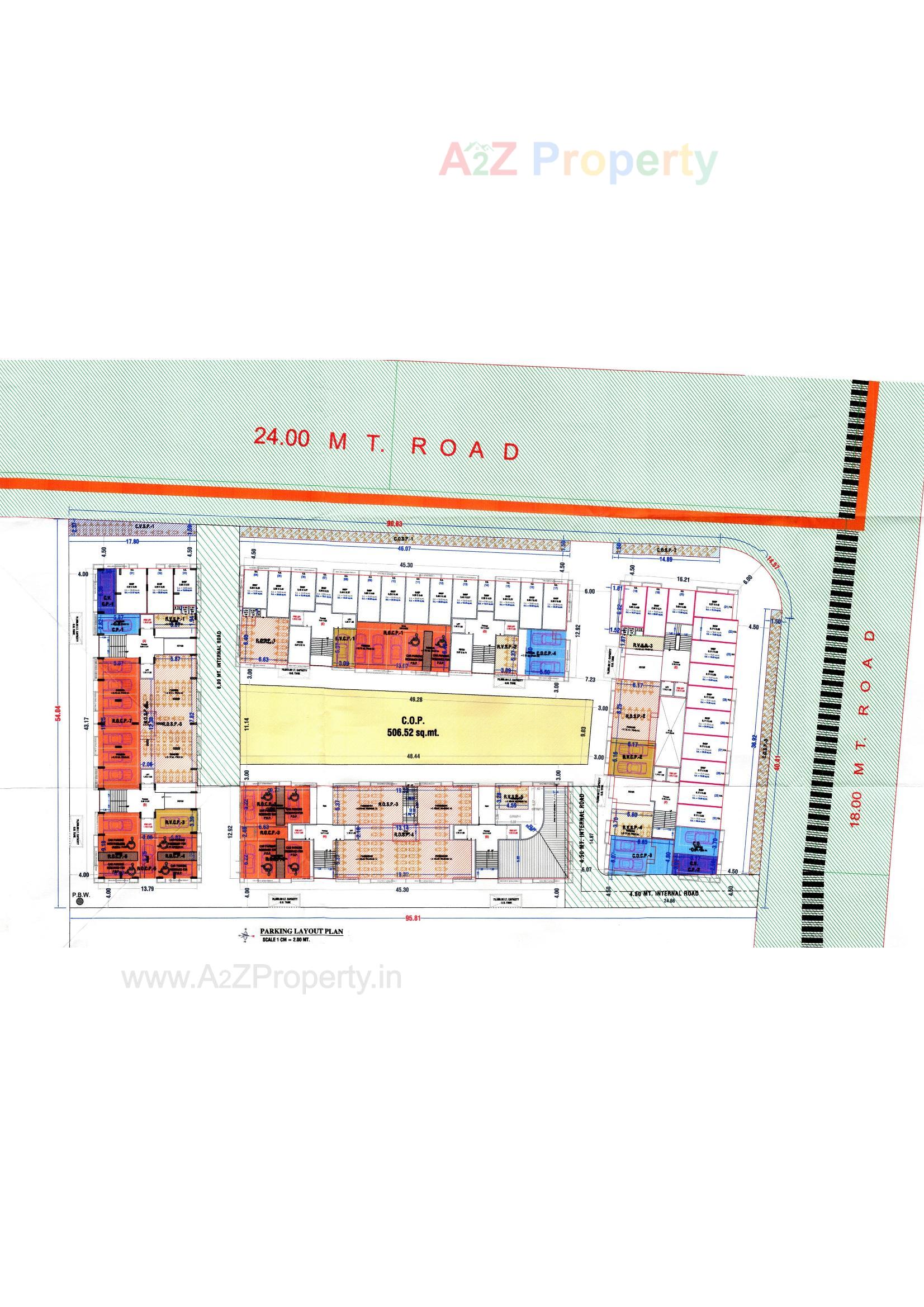 Layout of real estate project Flower View Homes located at Dindoli, Surat, Gujarat