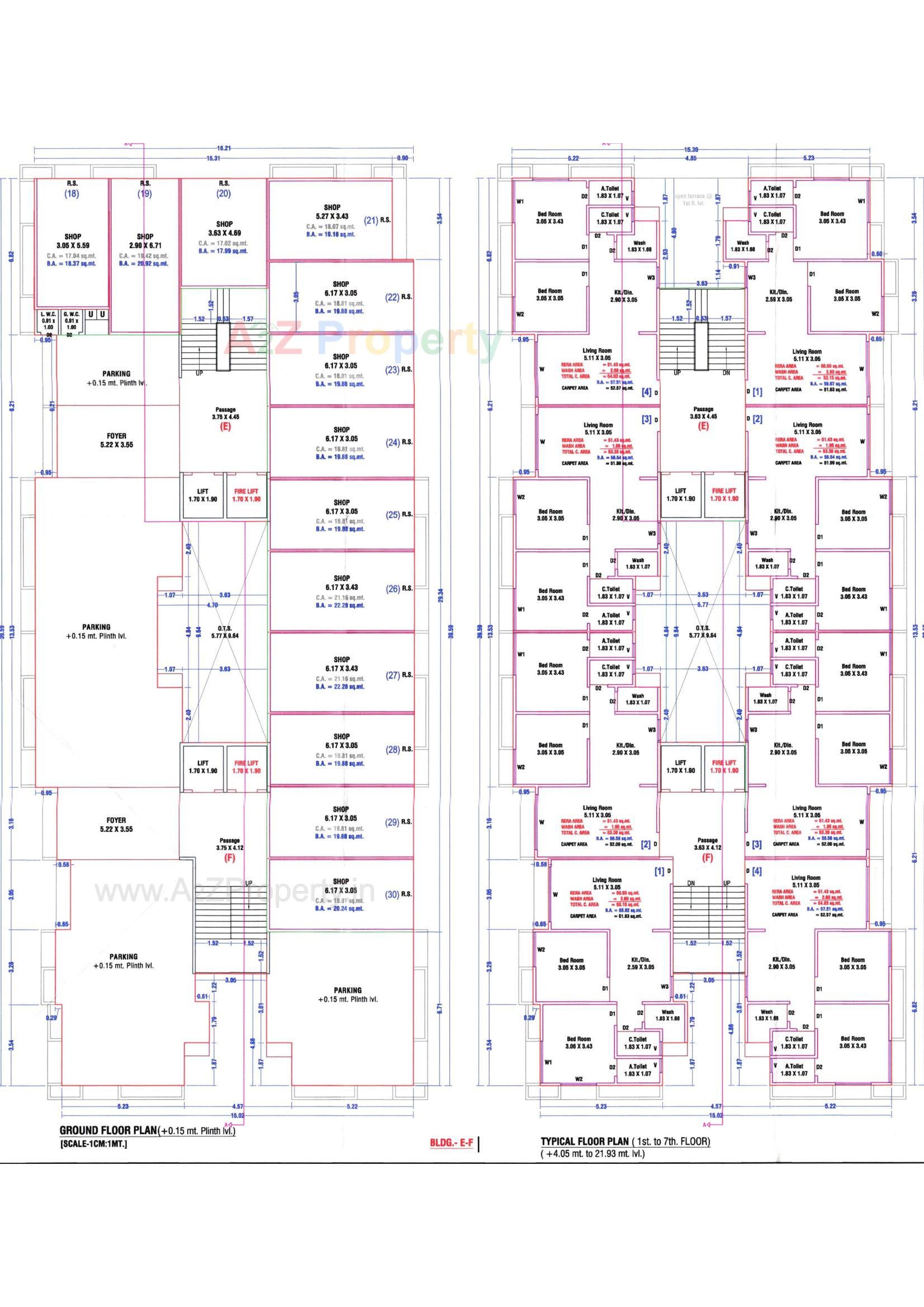 Layout of real estate project Flower View Homes located at Dindoli, Surat, Gujarat