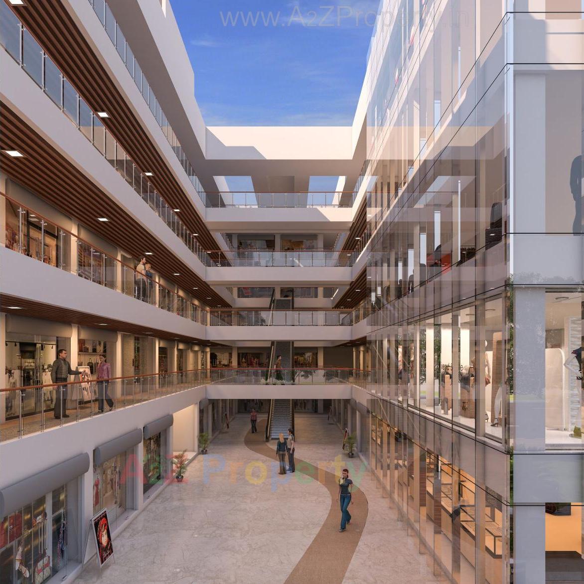 3D Elevation of real estate project Fortune Highstreet located at Surat, Surat, Gujarat