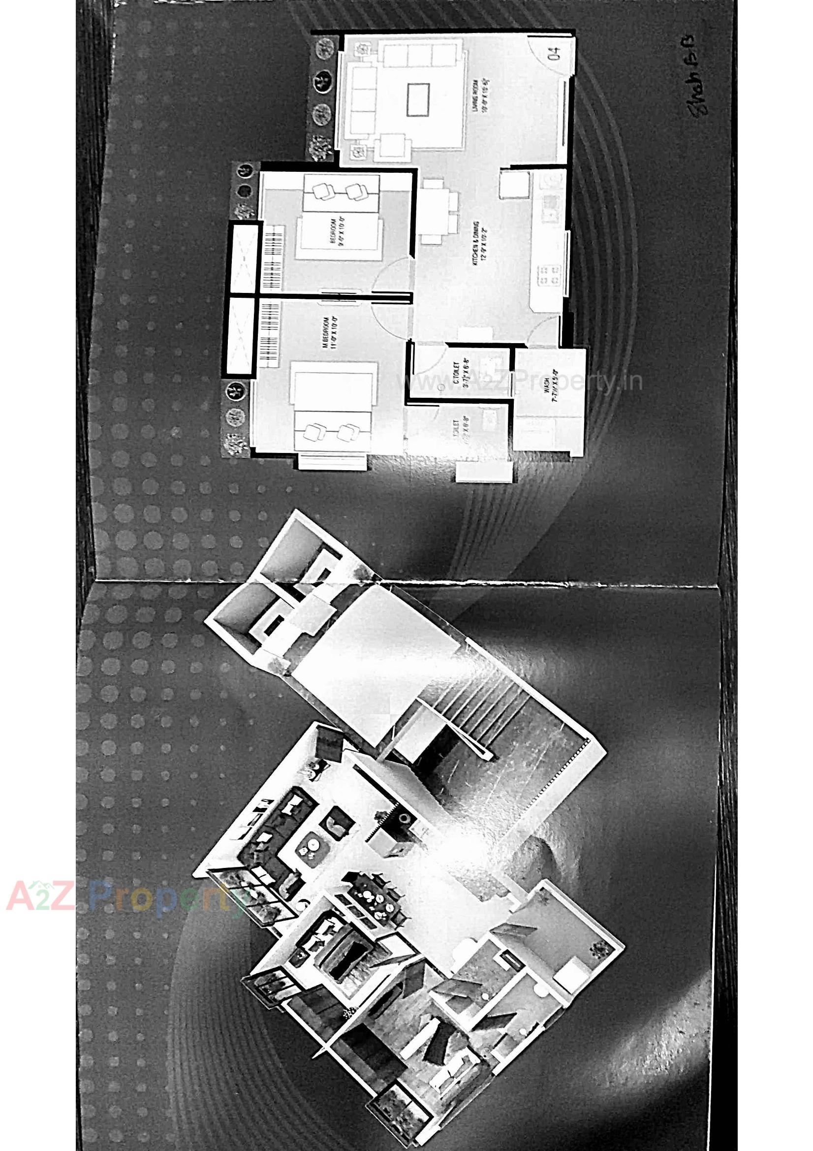 Layout of real estate project Fourteen Point located at Sarthana, Surat, Gujarat