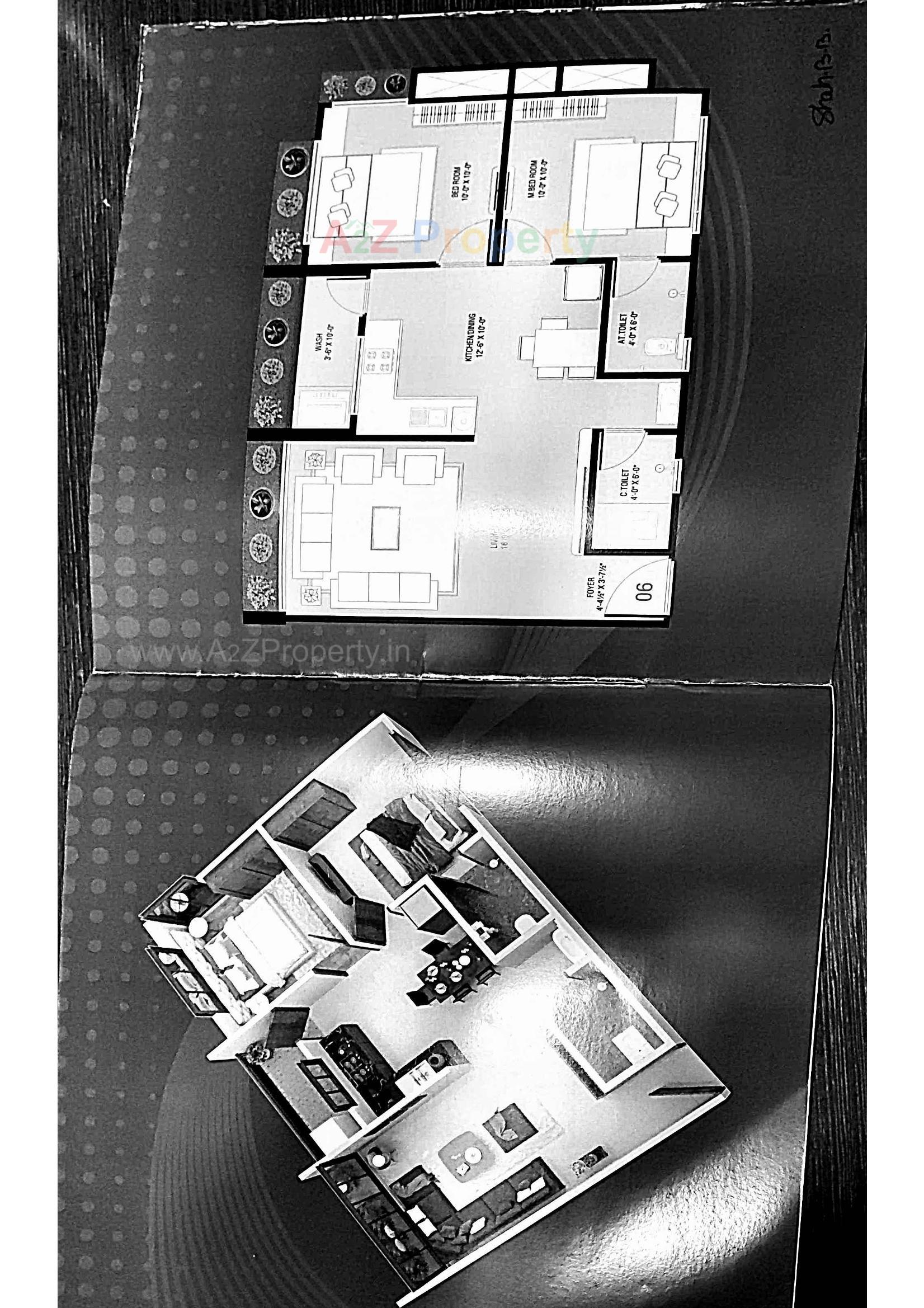 Layout of real estate project Fourteen Point located at Sarthana, Surat, Gujarat