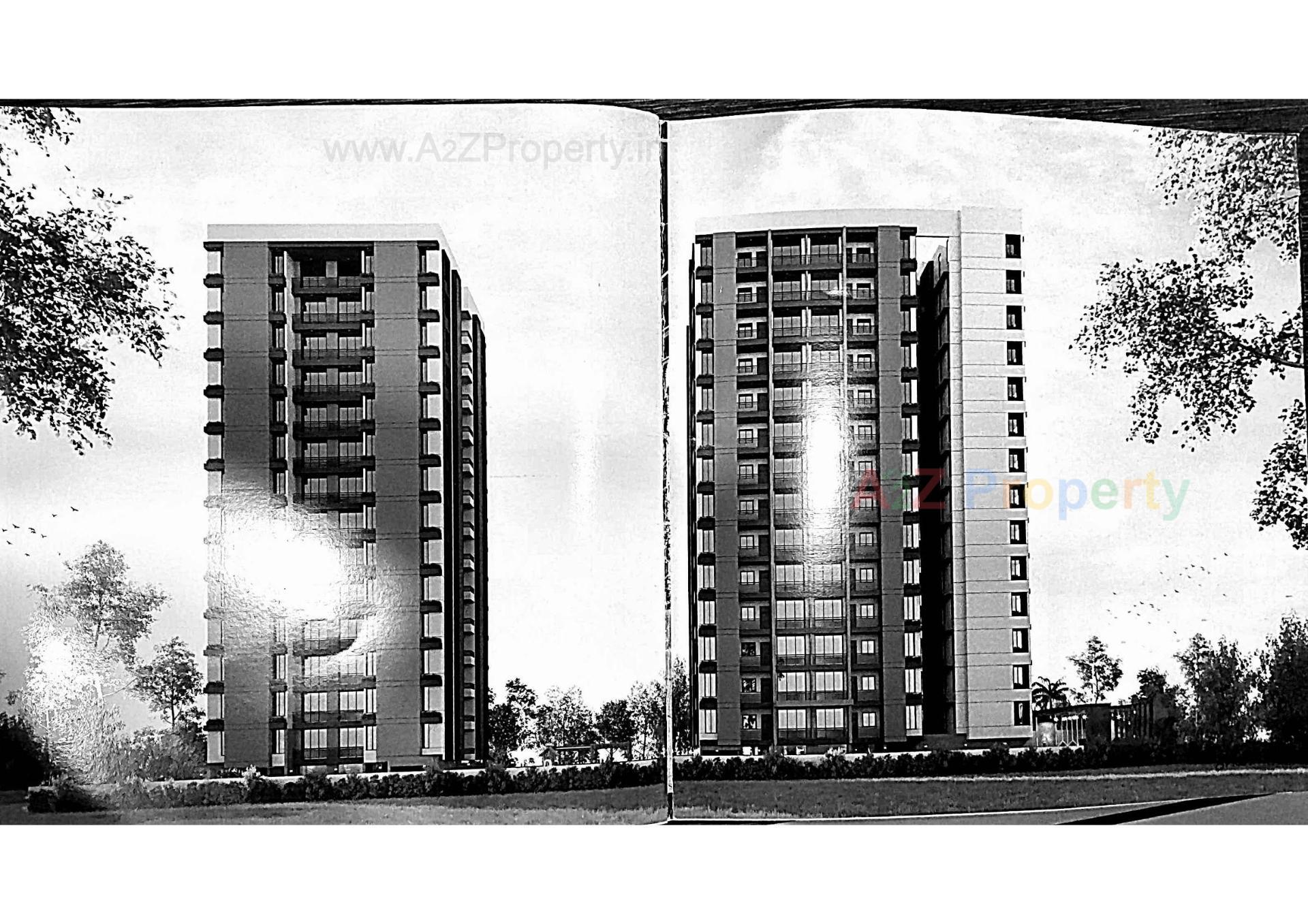 3D Elevation of real estate project Fourteen Point located at Sarthana, Surat, Gujarat