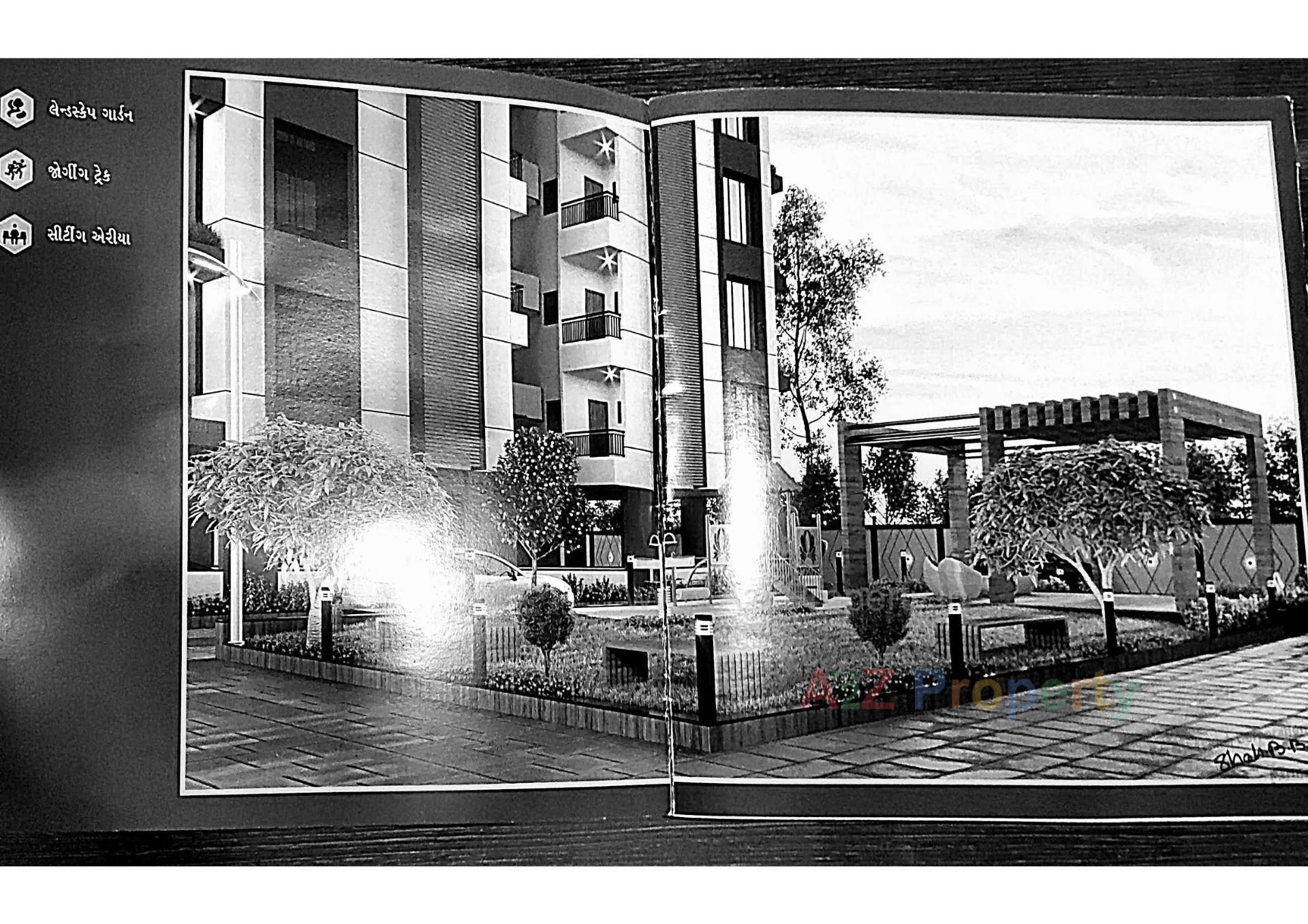 3D Elevation of real estate project Fourteen Point located at Sarthana, Surat, Gujarat