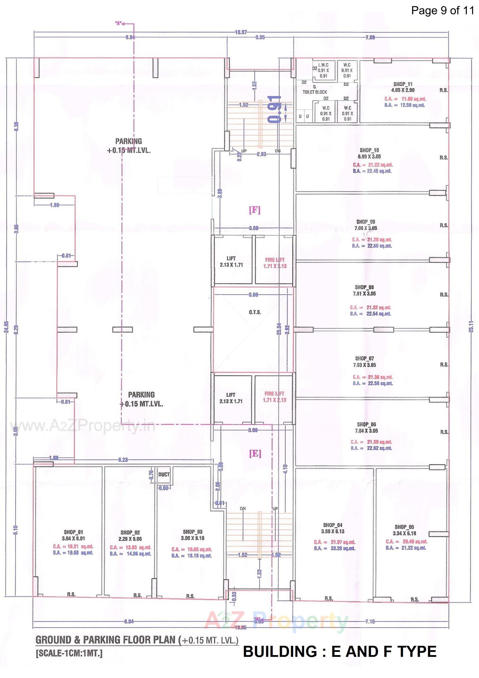 Layout of real estate project Gajanand Residency located at Dindoli, Surat, Gujarat