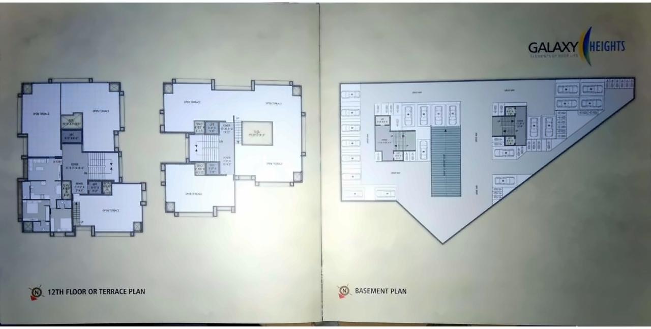 Layout of real estate project Galaxy Heights located at Surat, Surat, Gujarat
