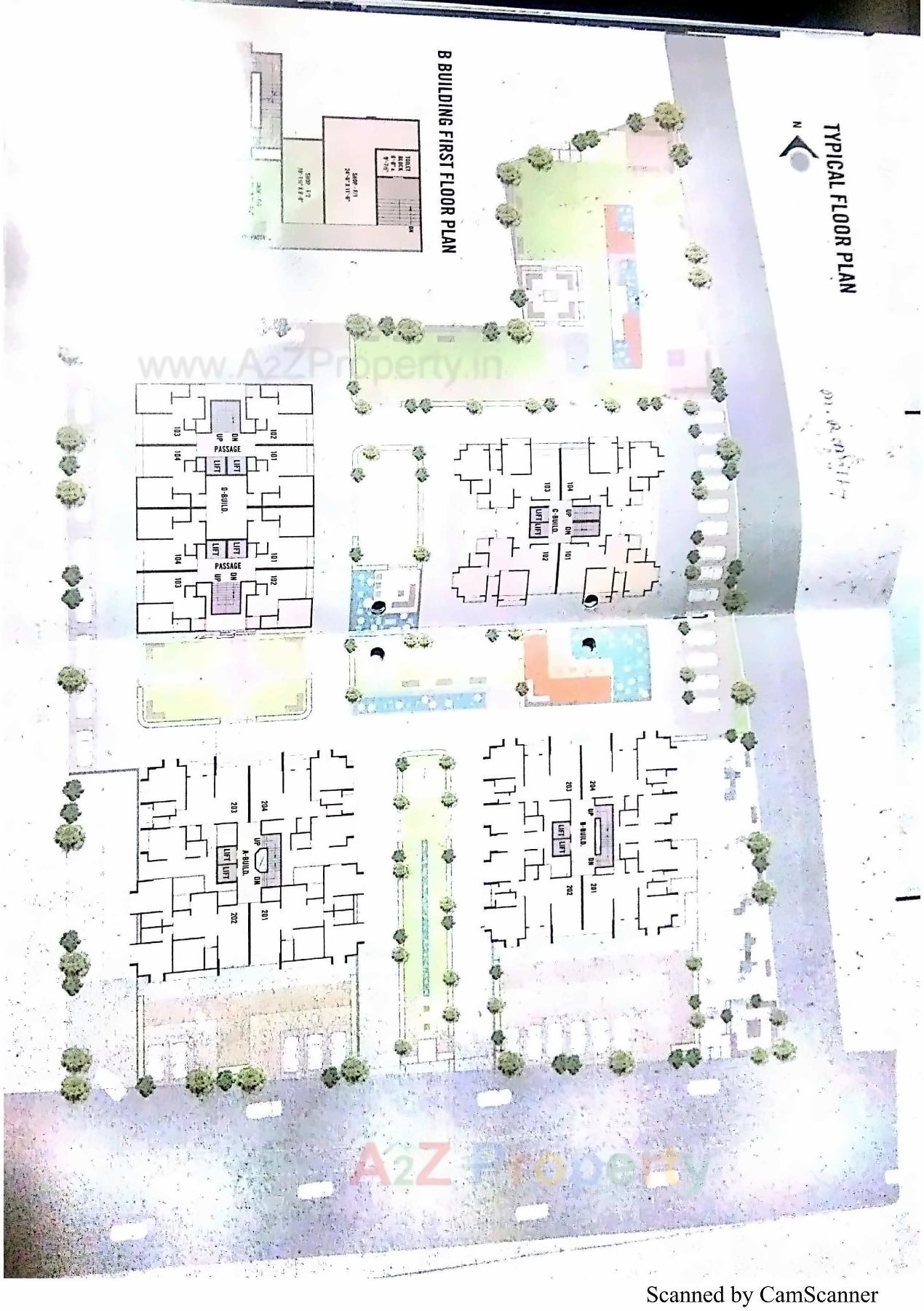 Layout of real estate project Galaxy Heritage located at Unn, Surat, Gujarat