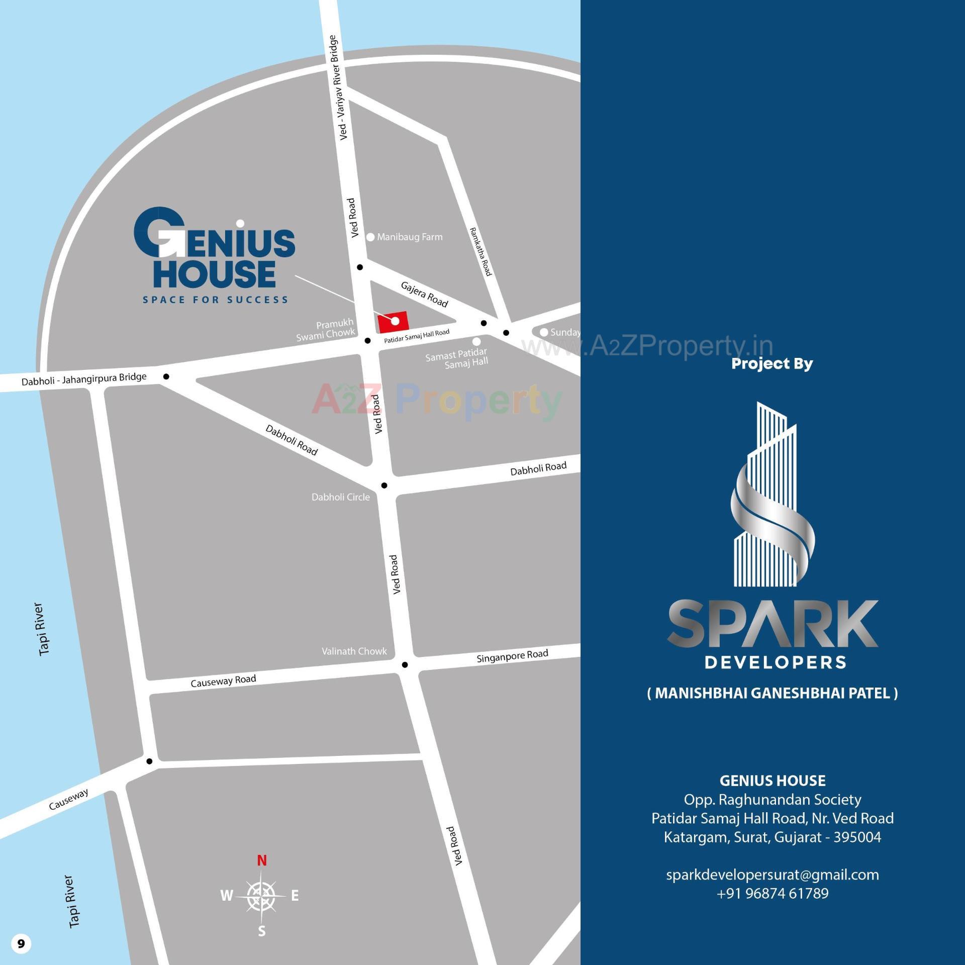  of real estate project Genius House located at Katargam, Surat, Gujarat