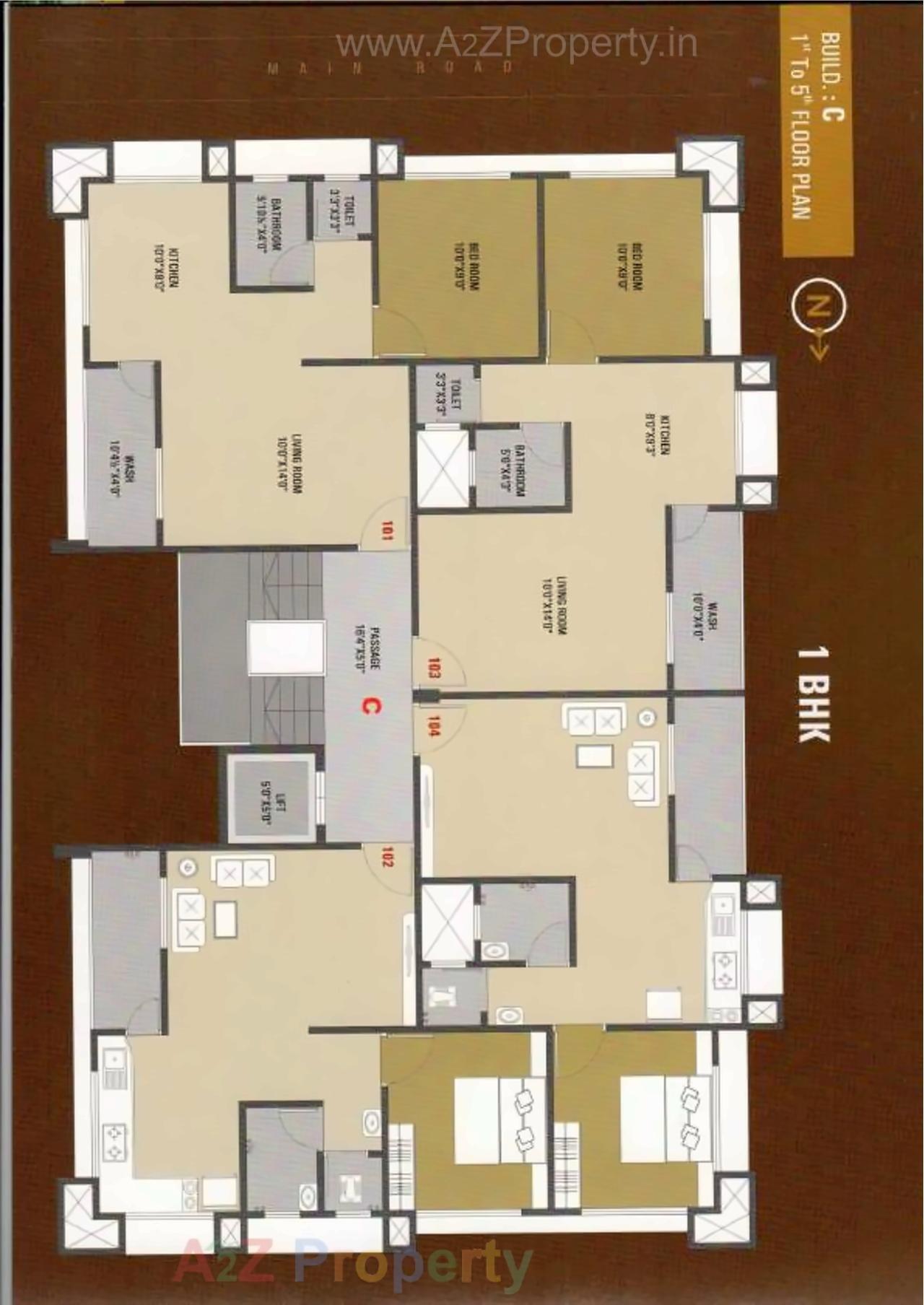 Layout of real estate project Ghanshyam Avenue located at Balkash, Surat, Gujarat