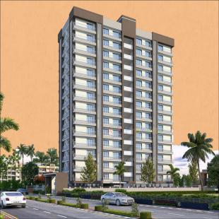 Elevation of real estate project Girikandra Residency located at Puna, Surat, Gujarat