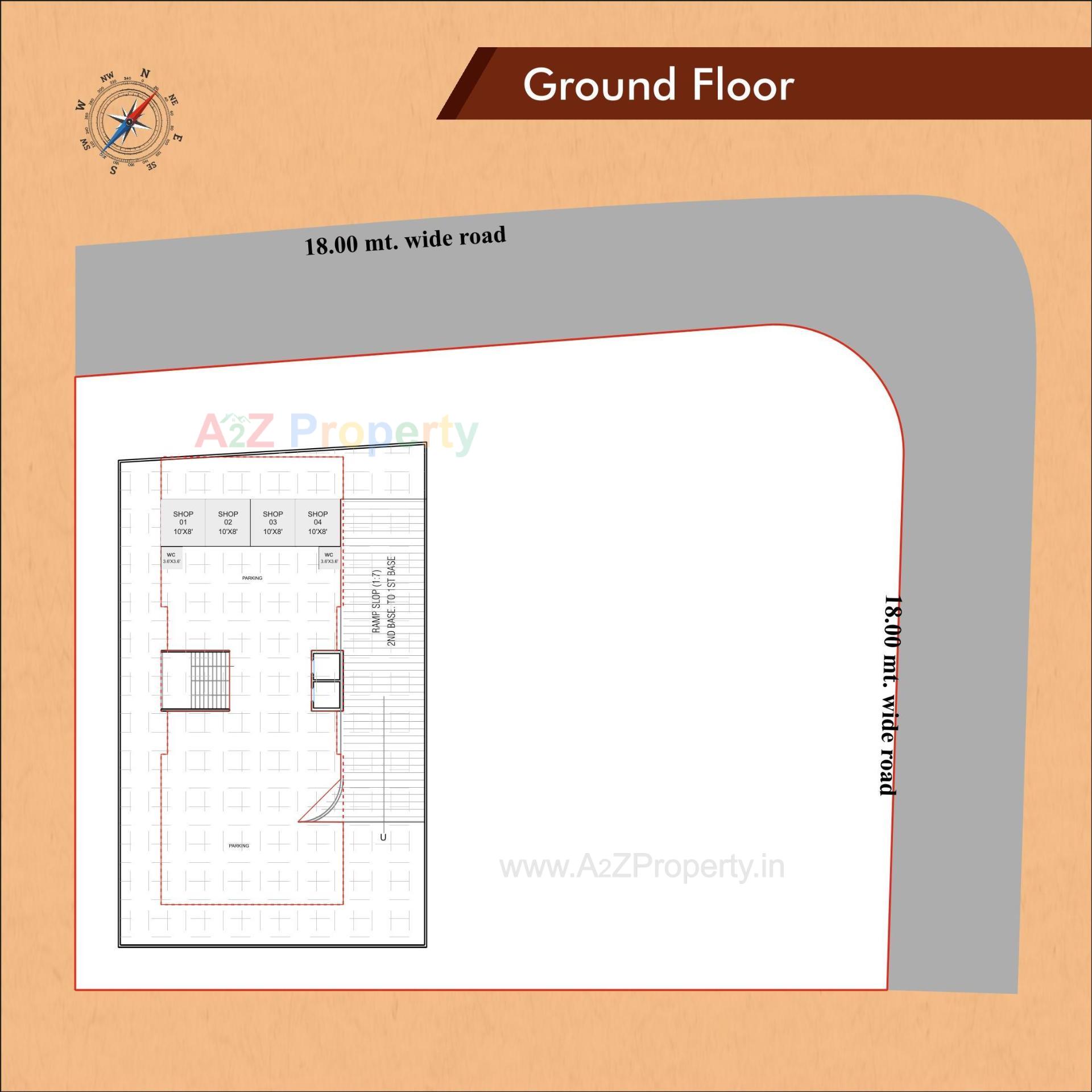 Layout of real estate project Girikandra Residency located at Puna, Surat, Gujarat