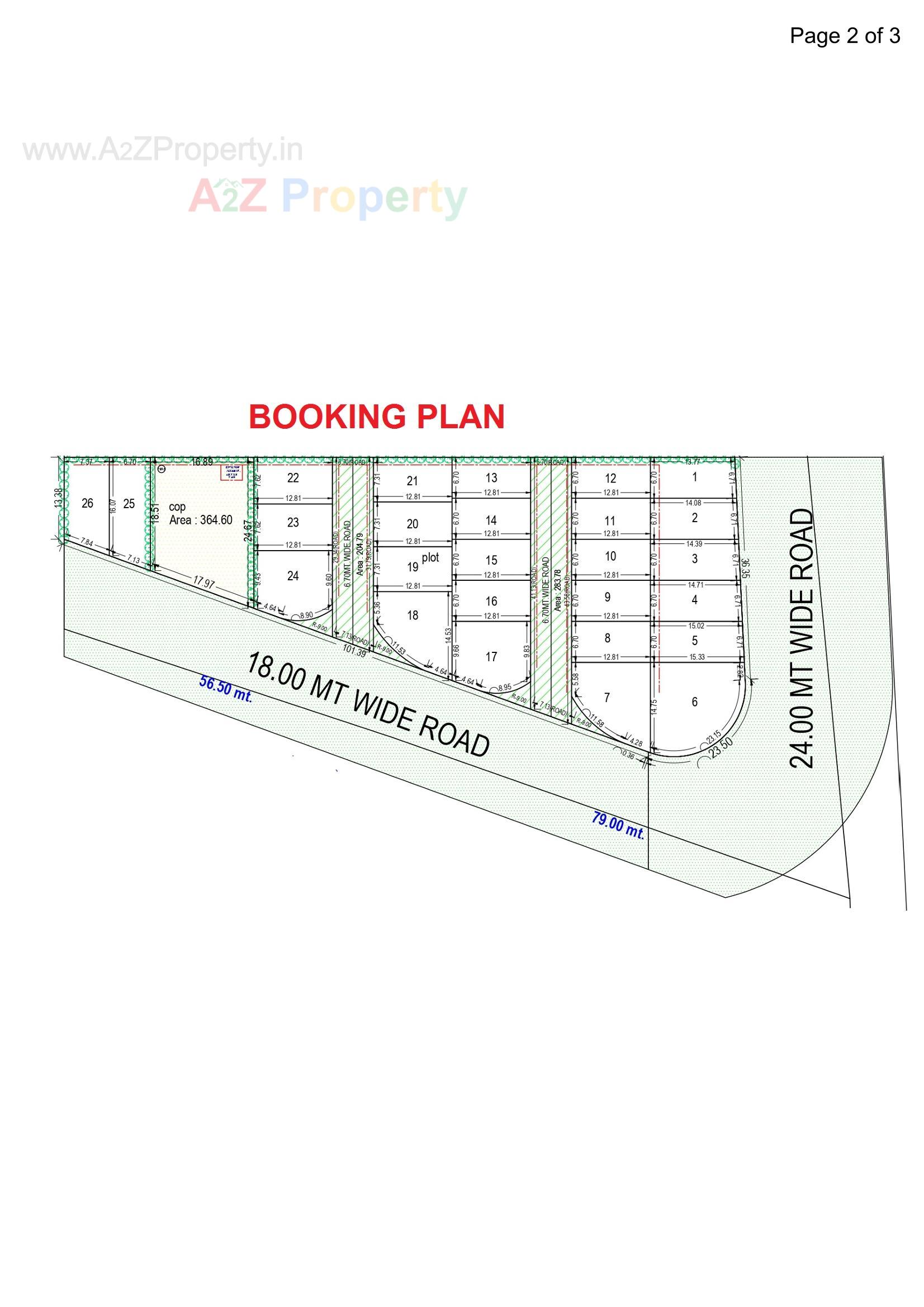 Layout of real estate project Giriraj Bunglows Vibhag located at Ward-–-pasodra, Surat, Gujarat