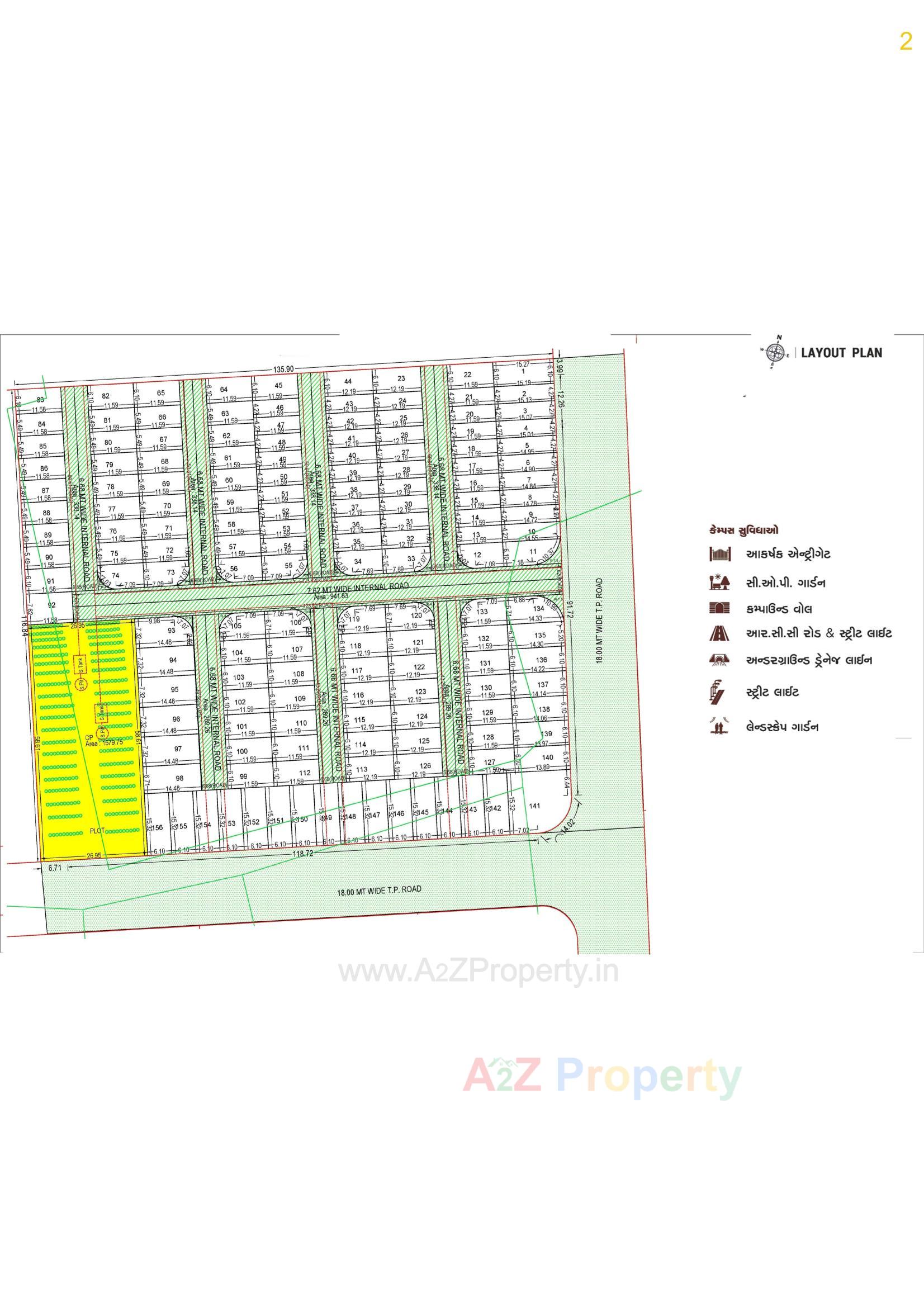 Layout of real estate project Giriraj Glory located at Kholvad, Surat, Gujarat