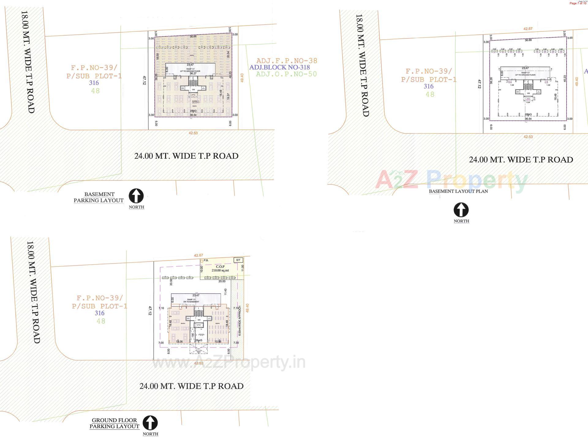 Layout of real estate project Globcon Oasis located at Pal, Surat, Gujarat