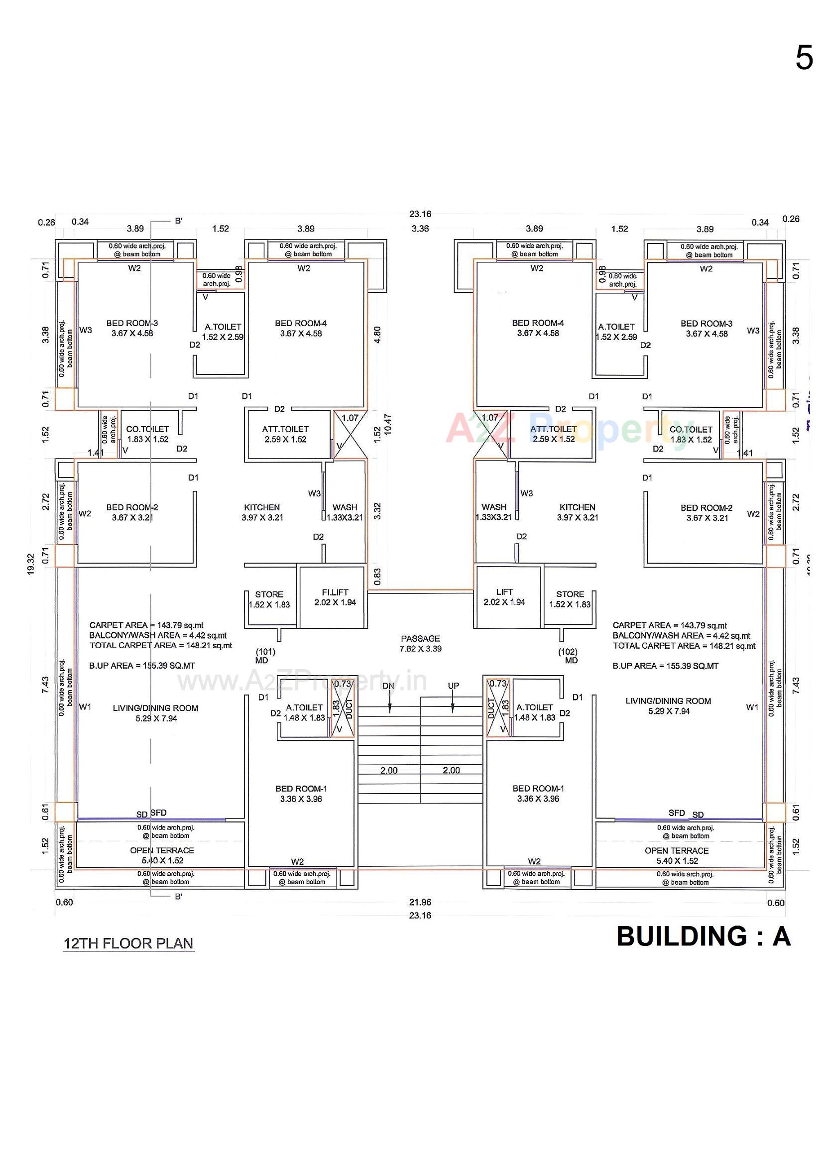 Layout of real estate project Globcon Optima located at Pal, Surat, Gujarat