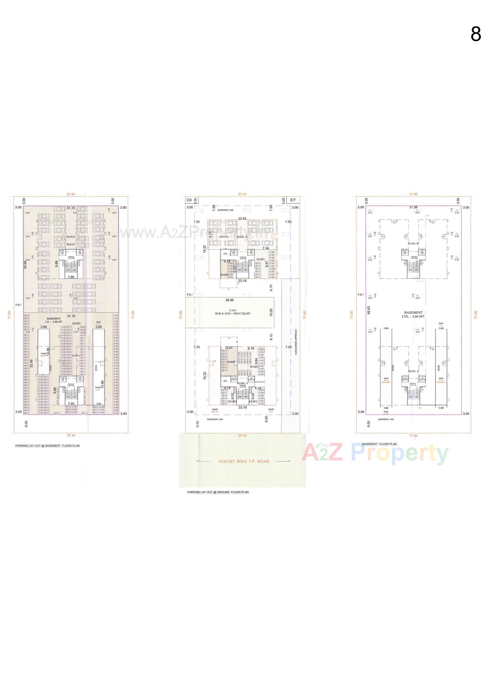 Layout of real estate project Globcon Optima located at Pal, Surat, Gujarat