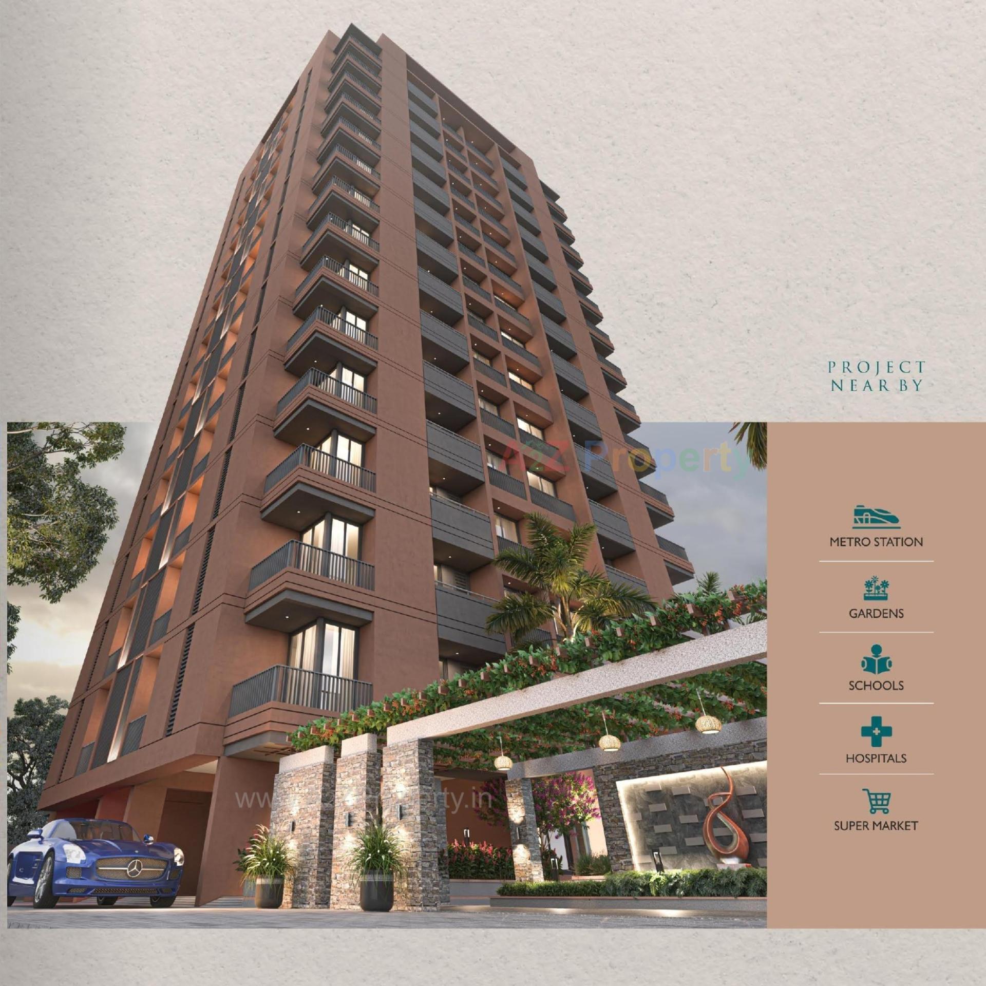 3D Elevation of real estate project Globcon Splendora located at Palanpor, Surat, Gujarat